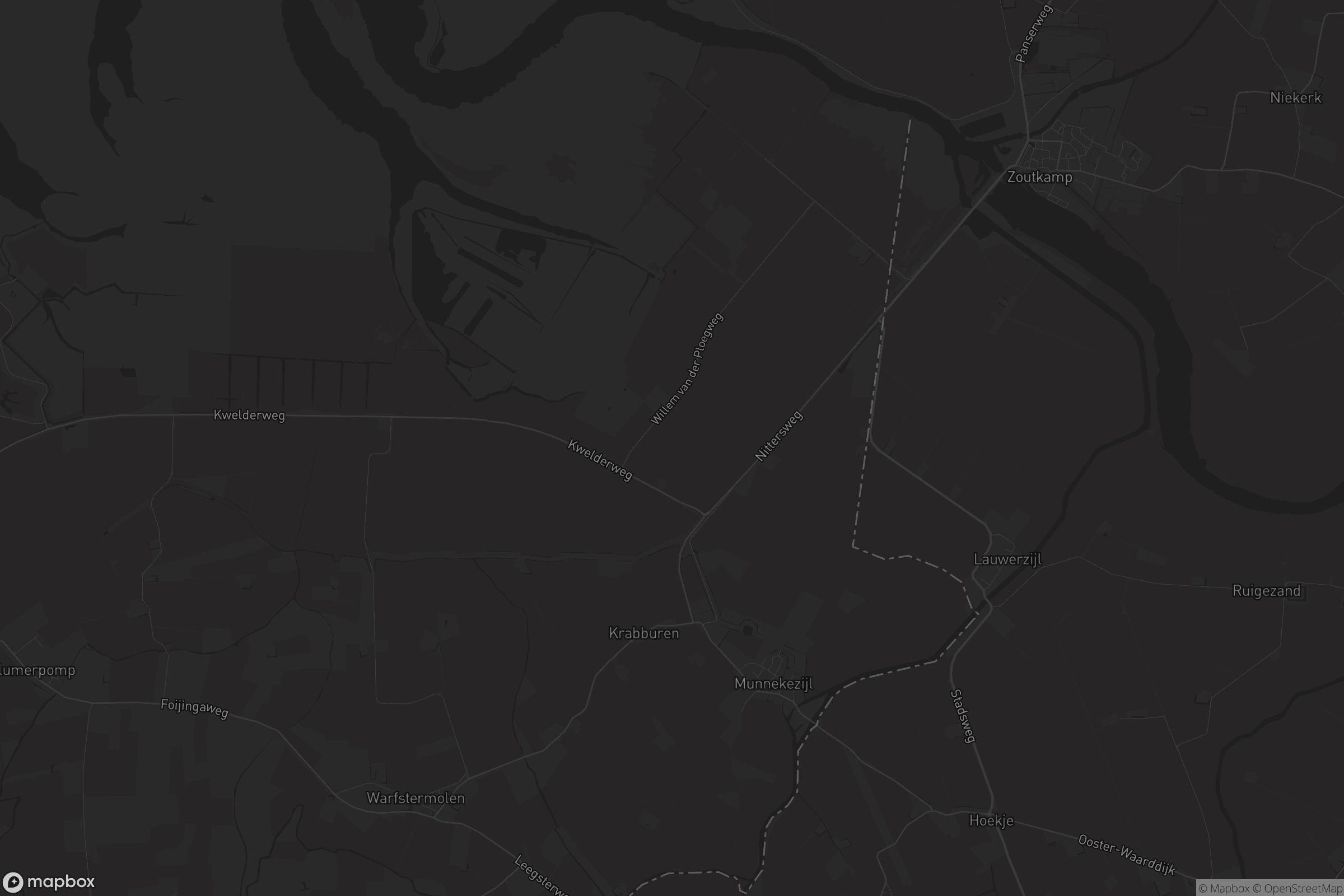 Kaart van Munnekezijl