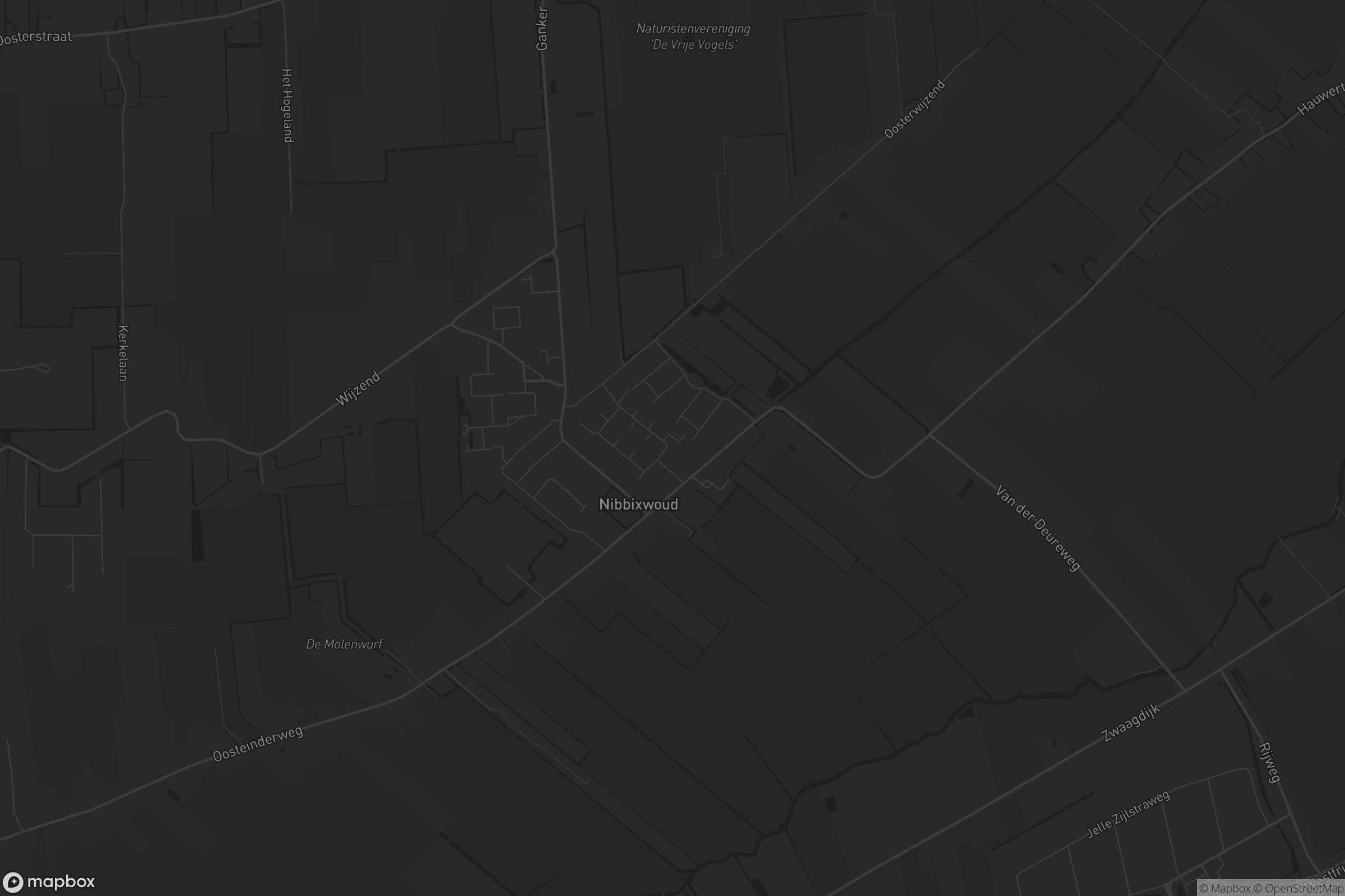 Kaart van Nibbixwoud