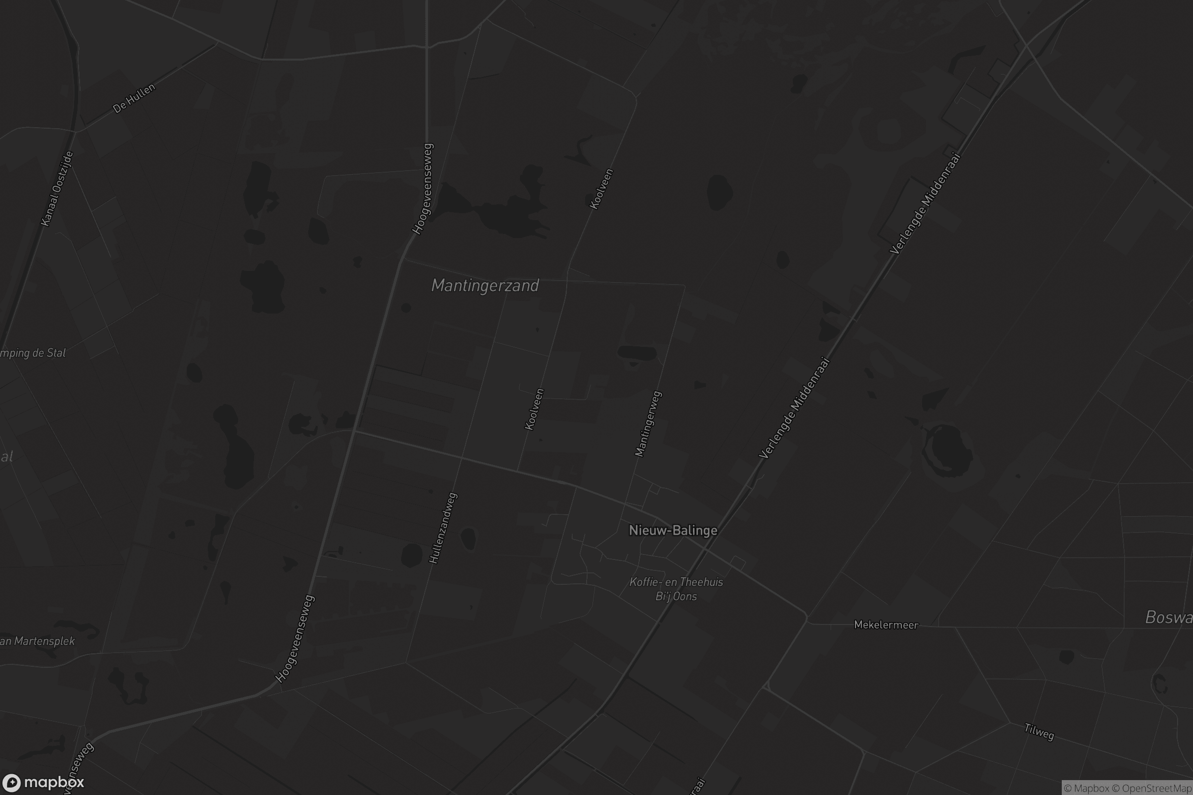 Kaart van Nieuw-Balinge