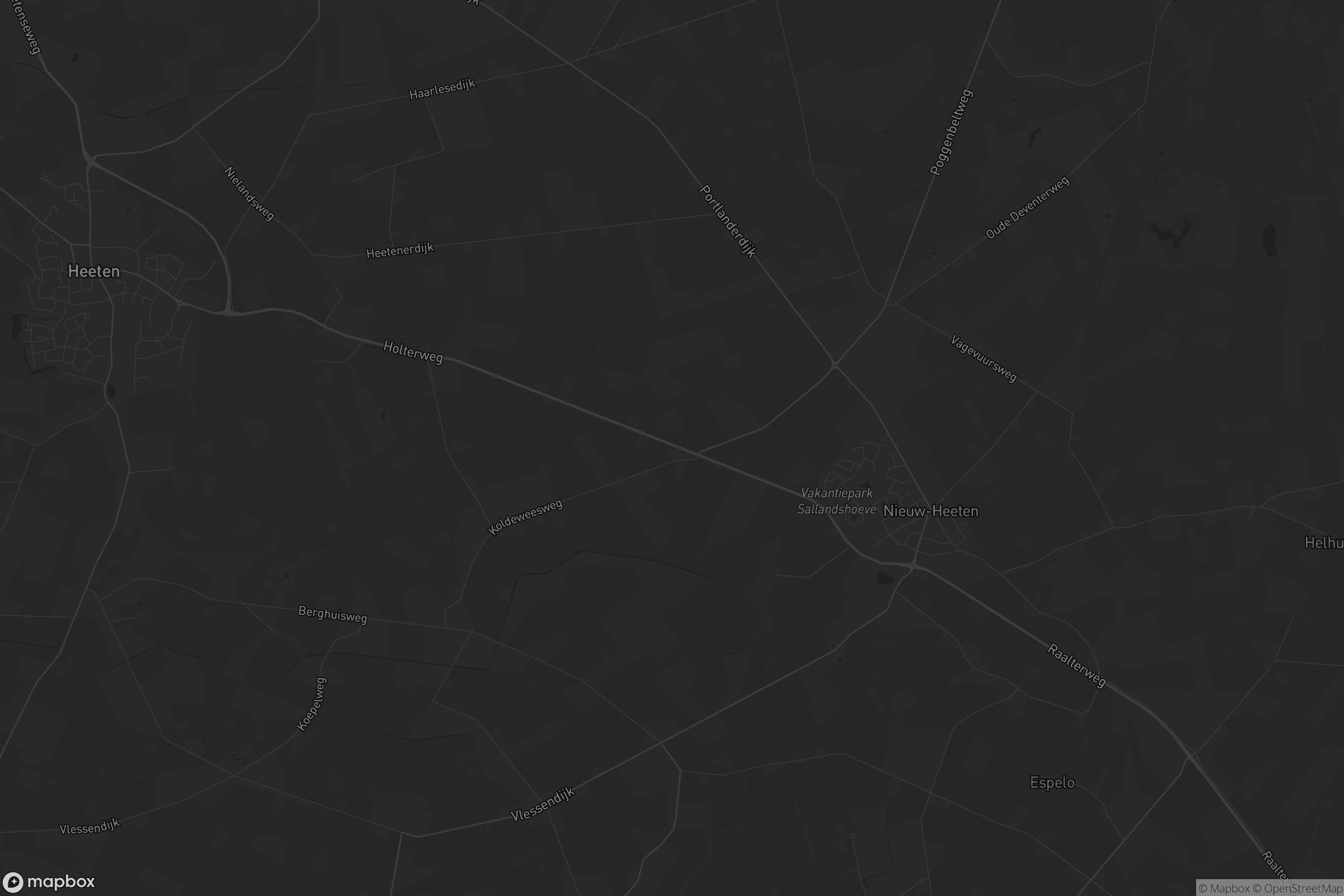 Kaart van Nieuw Heeten