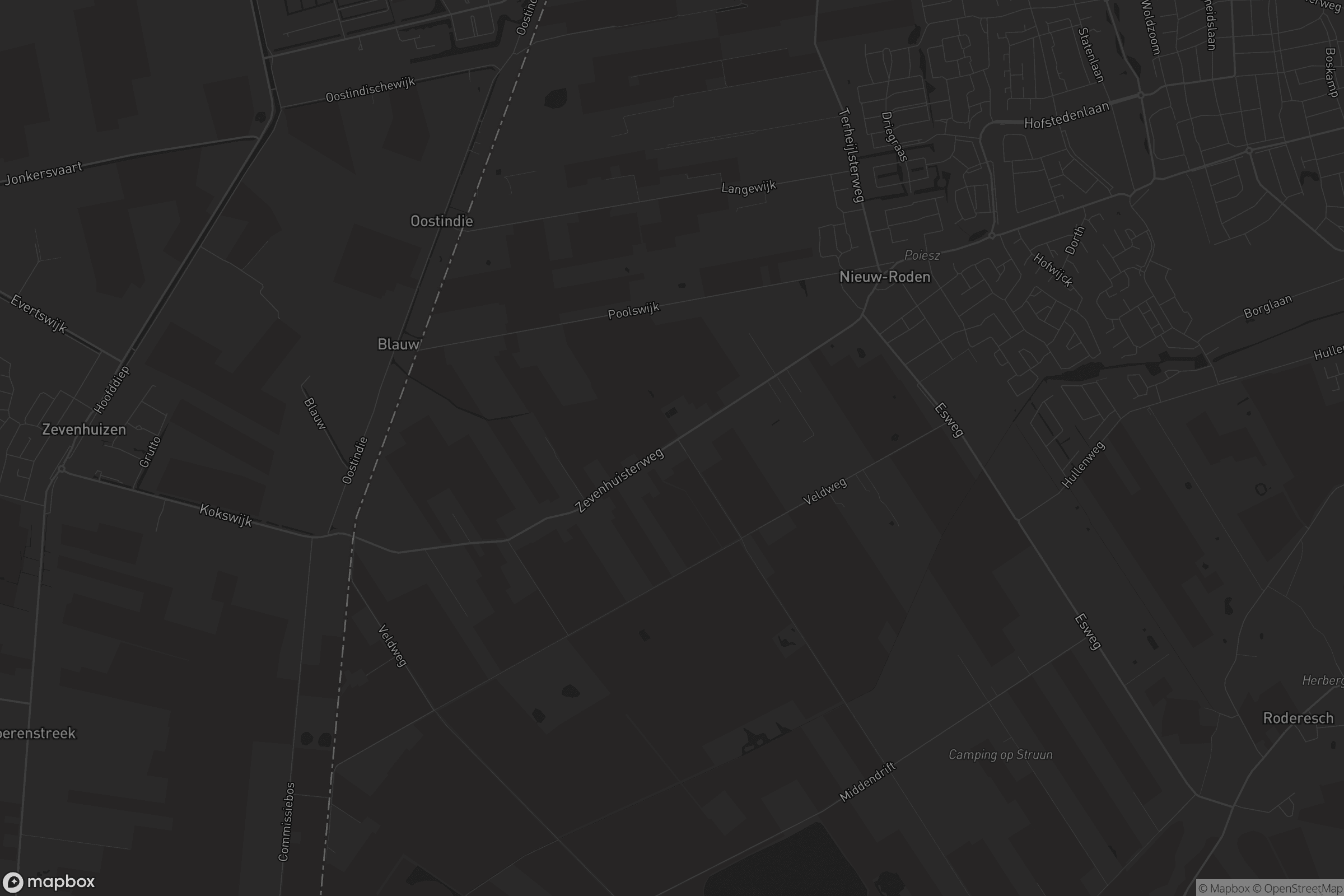 Kaart van Nieuw-Roden