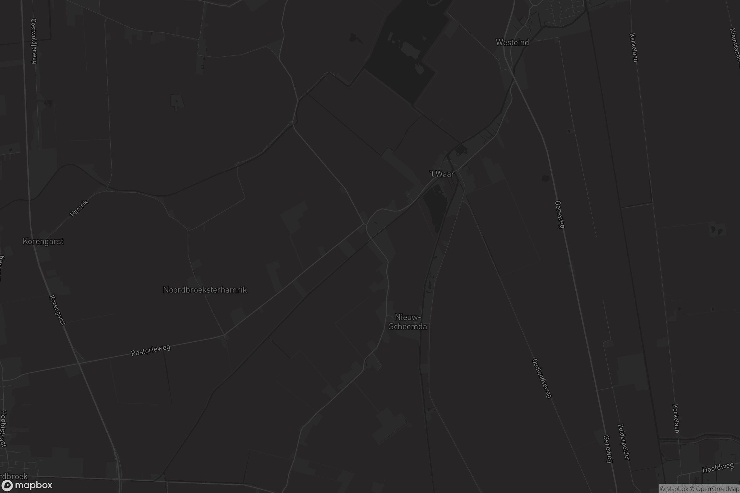 Kaart van Nieuw Scheemda