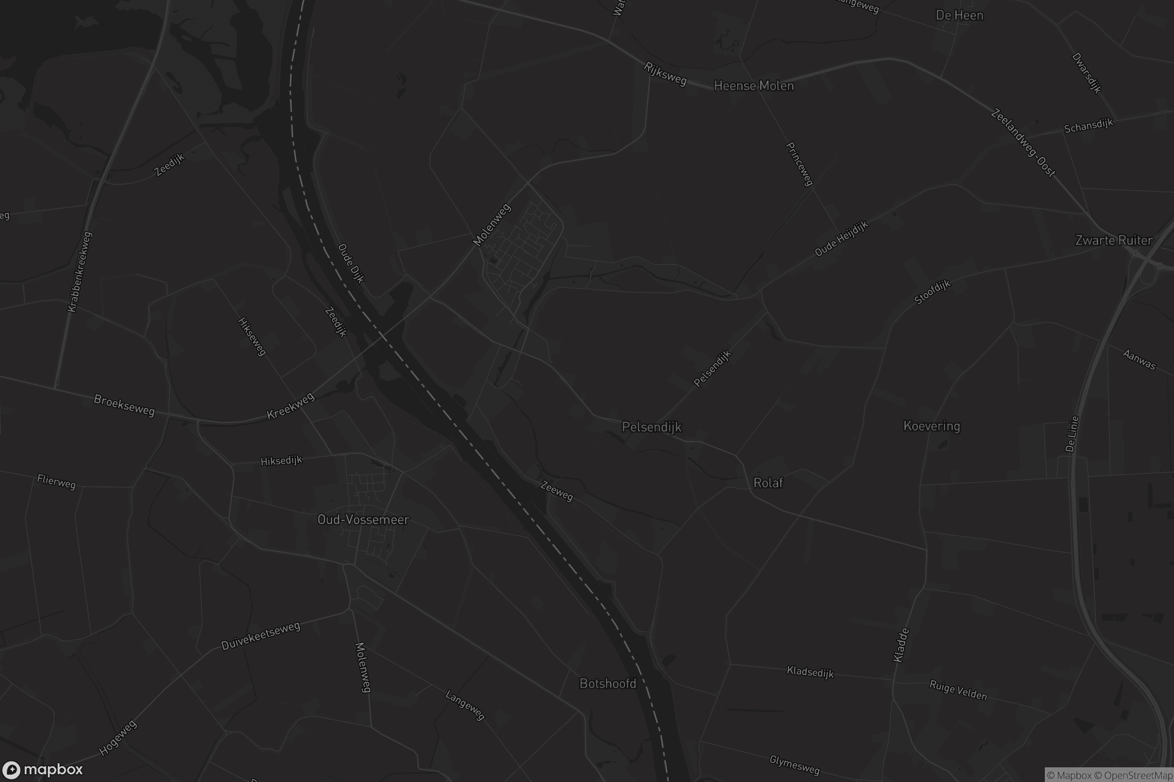 Kaart van Nieuw-Vossemeer