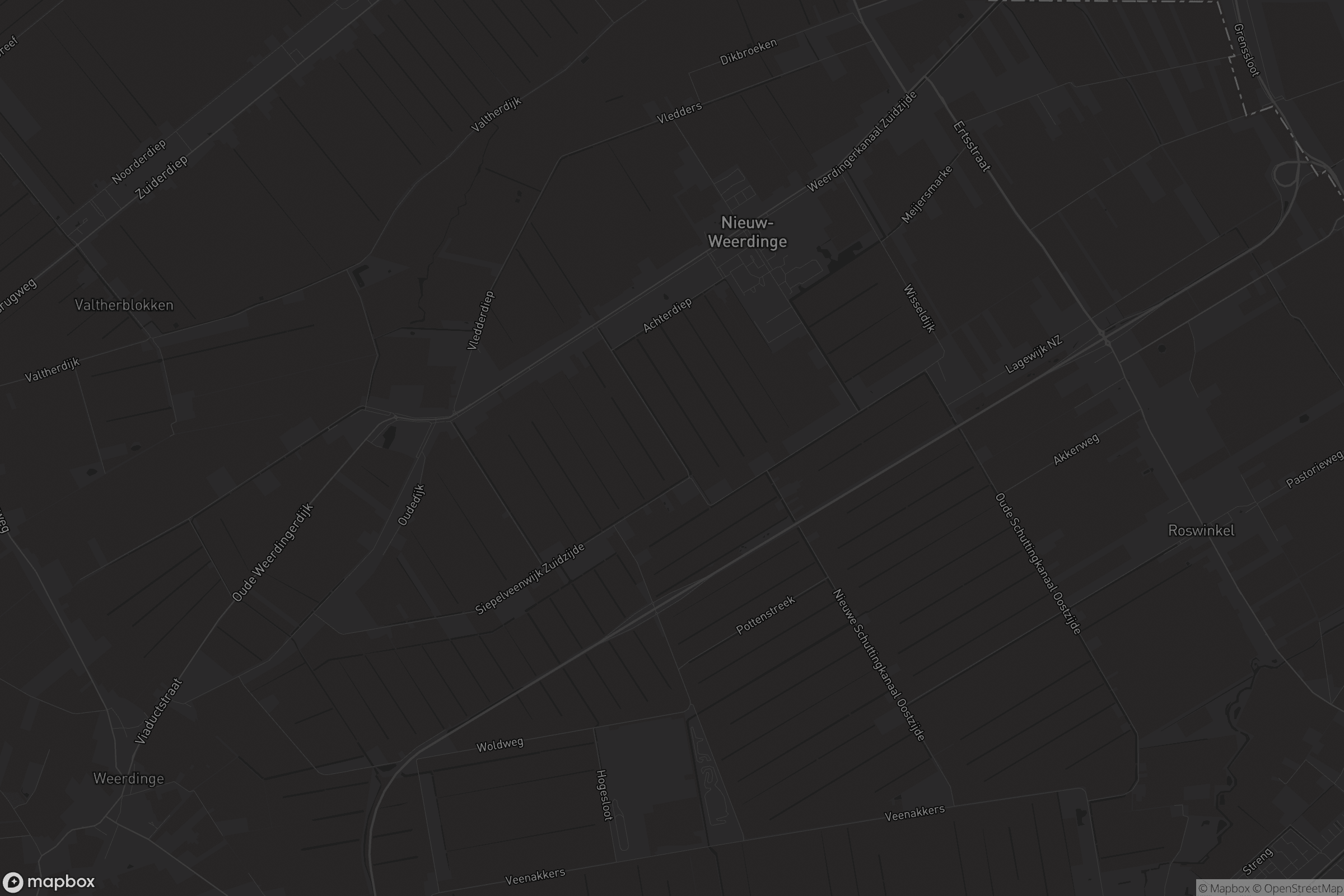 Kaart van Nieuw-Weerdinge