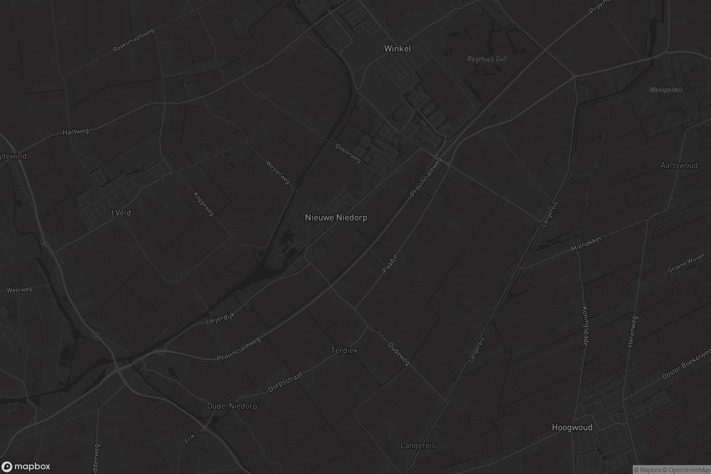 Kaart van Nieuwe Niedorp