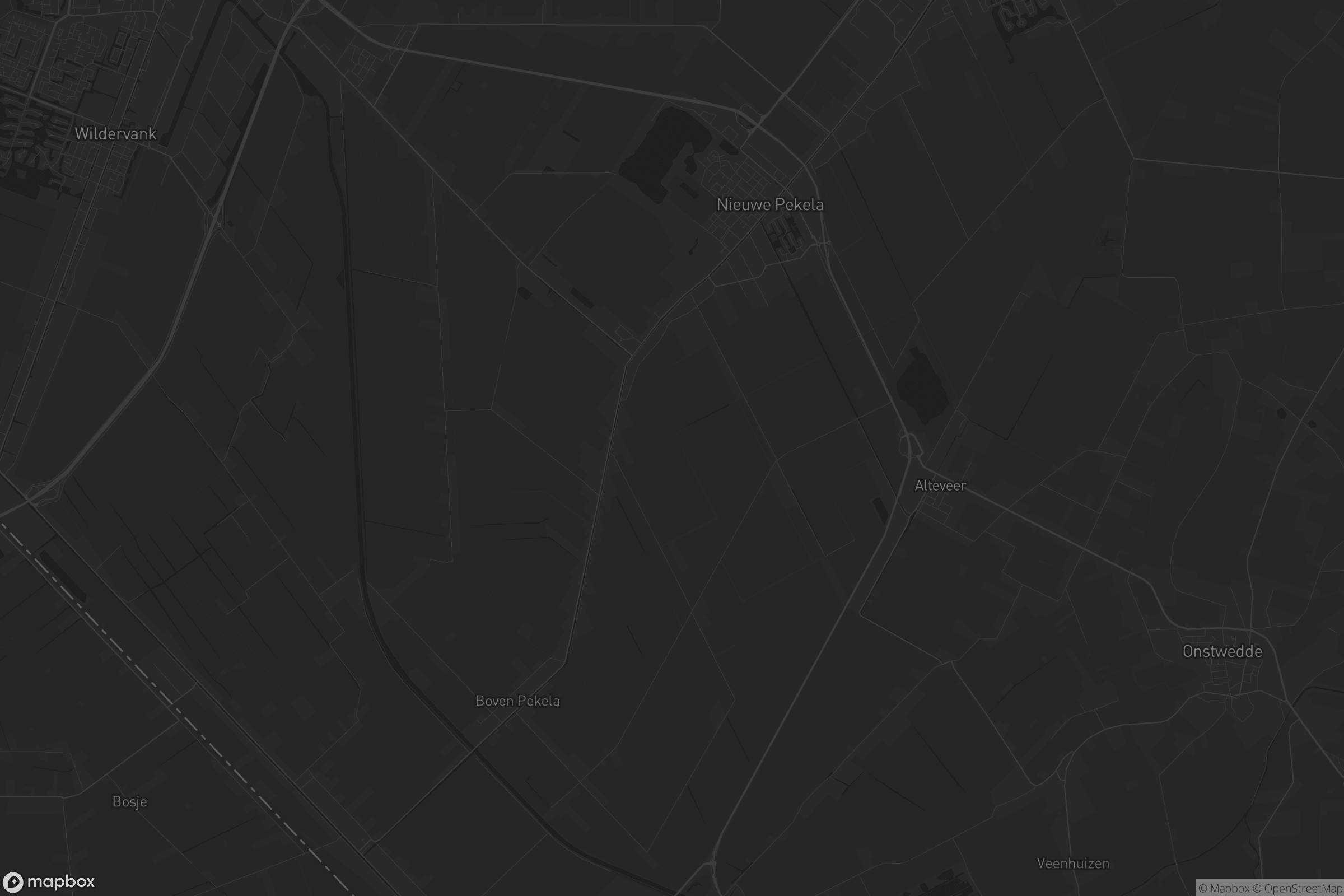 Kaart van Nieuwe Pekela