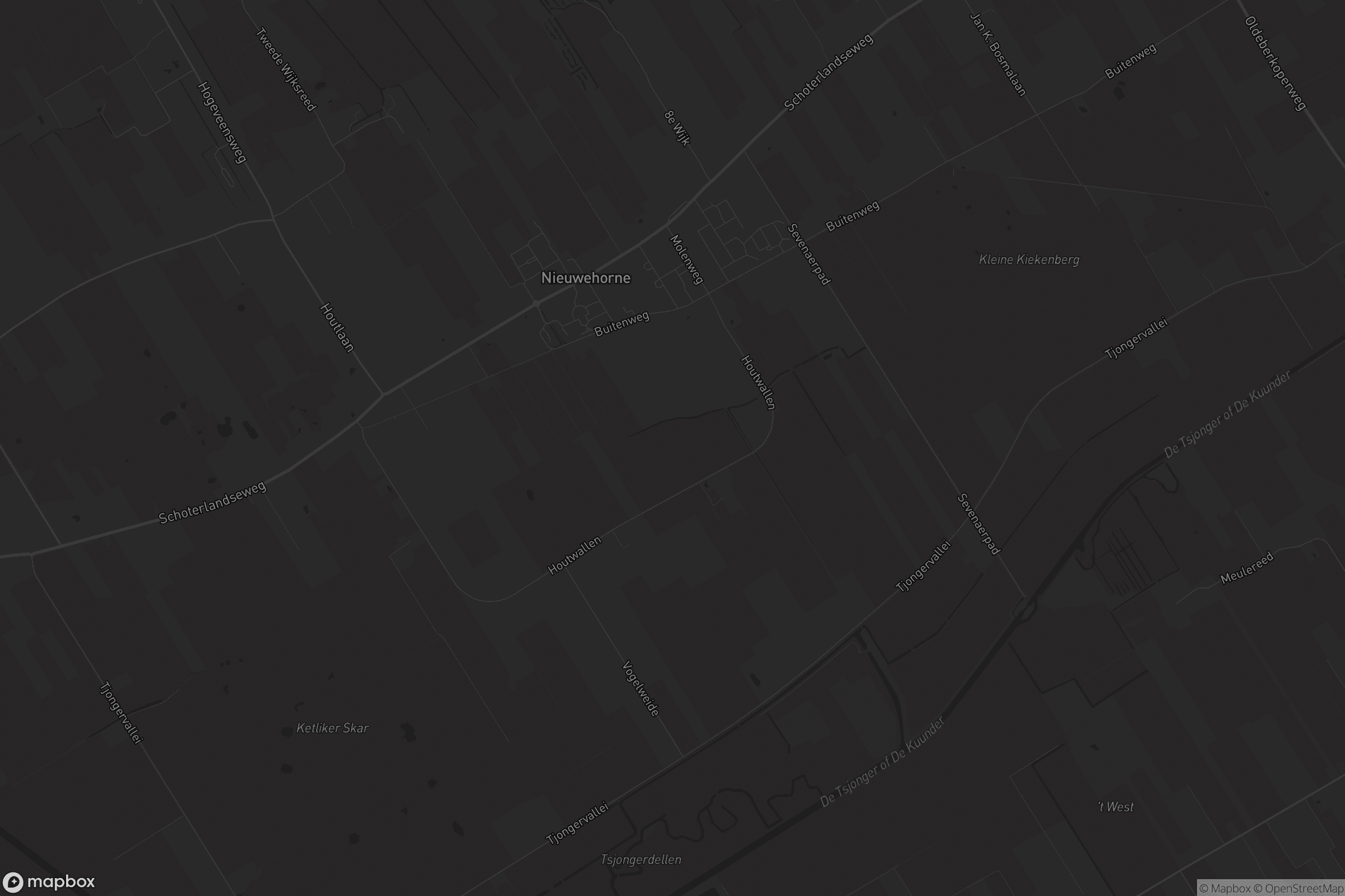 Kaart van Nieuwehorne