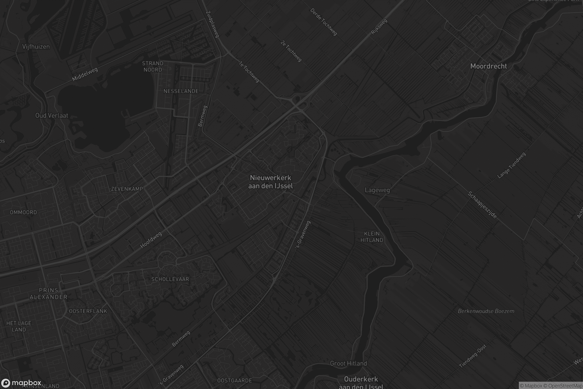 Kaart van Nieuwerkerk aan den IJssel