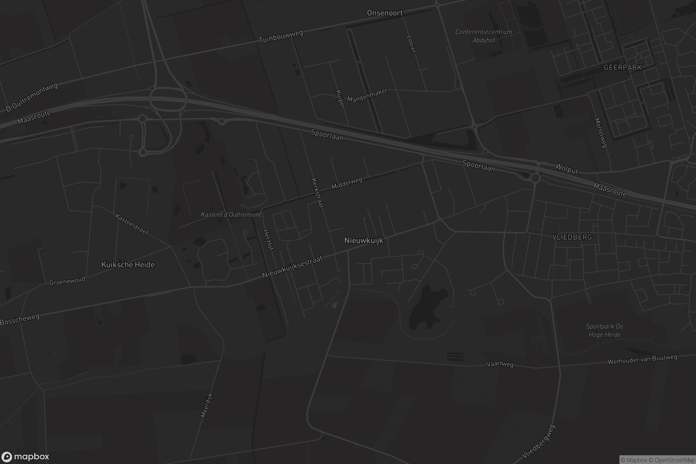 Kaart van Nieuwkuijk