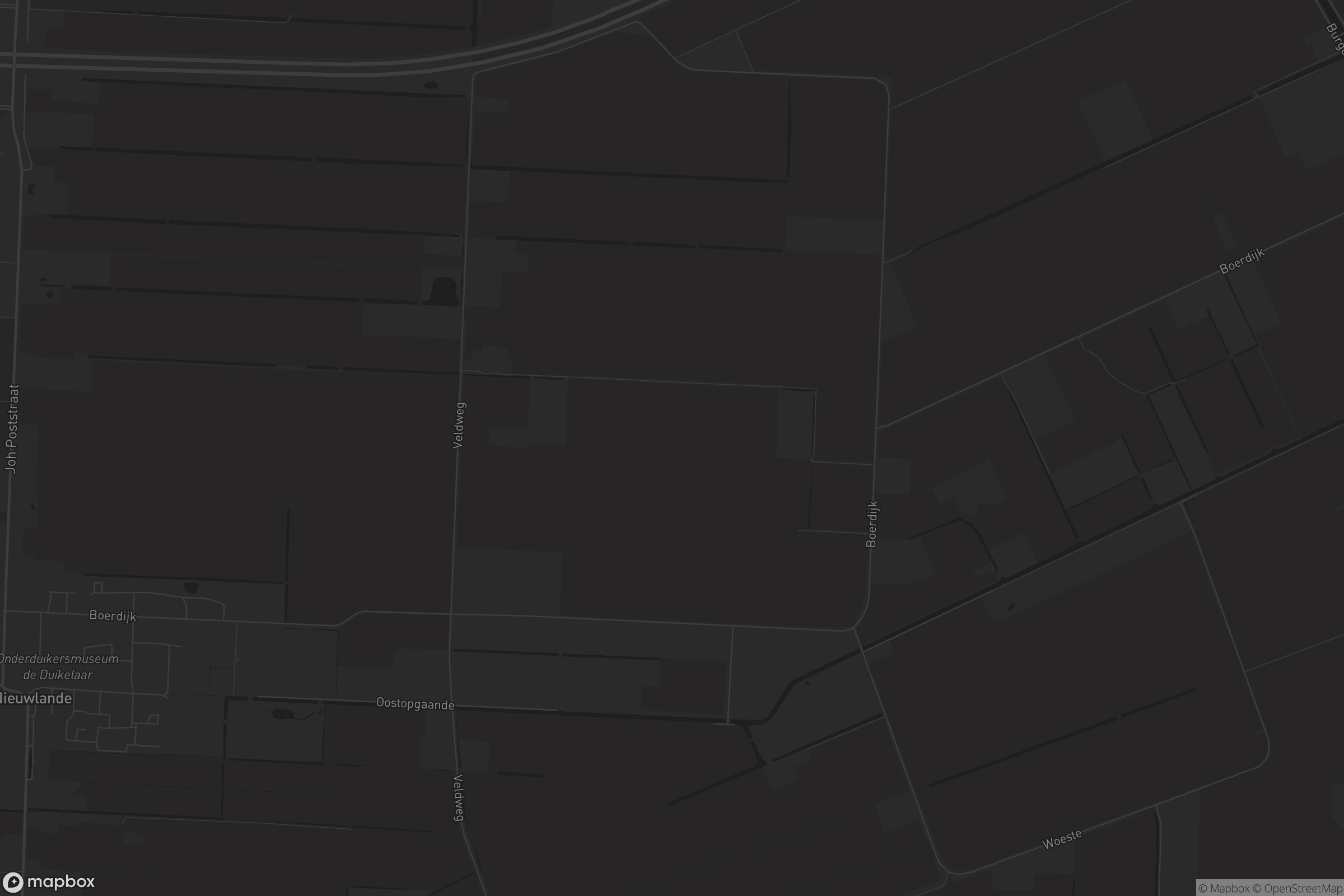 Kaart van Nieuwlande Coevorden