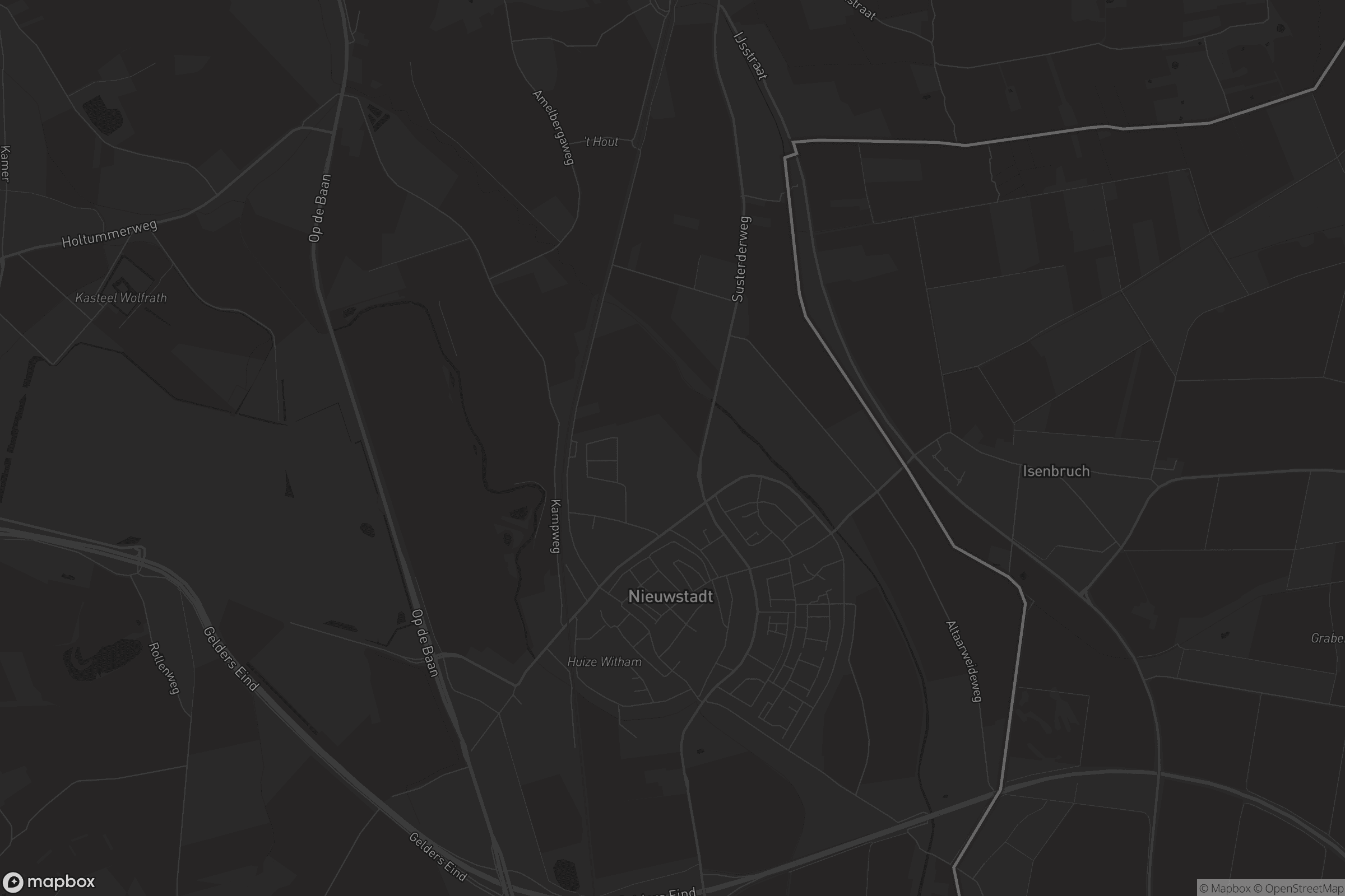 Kaart van Nieuwstadt