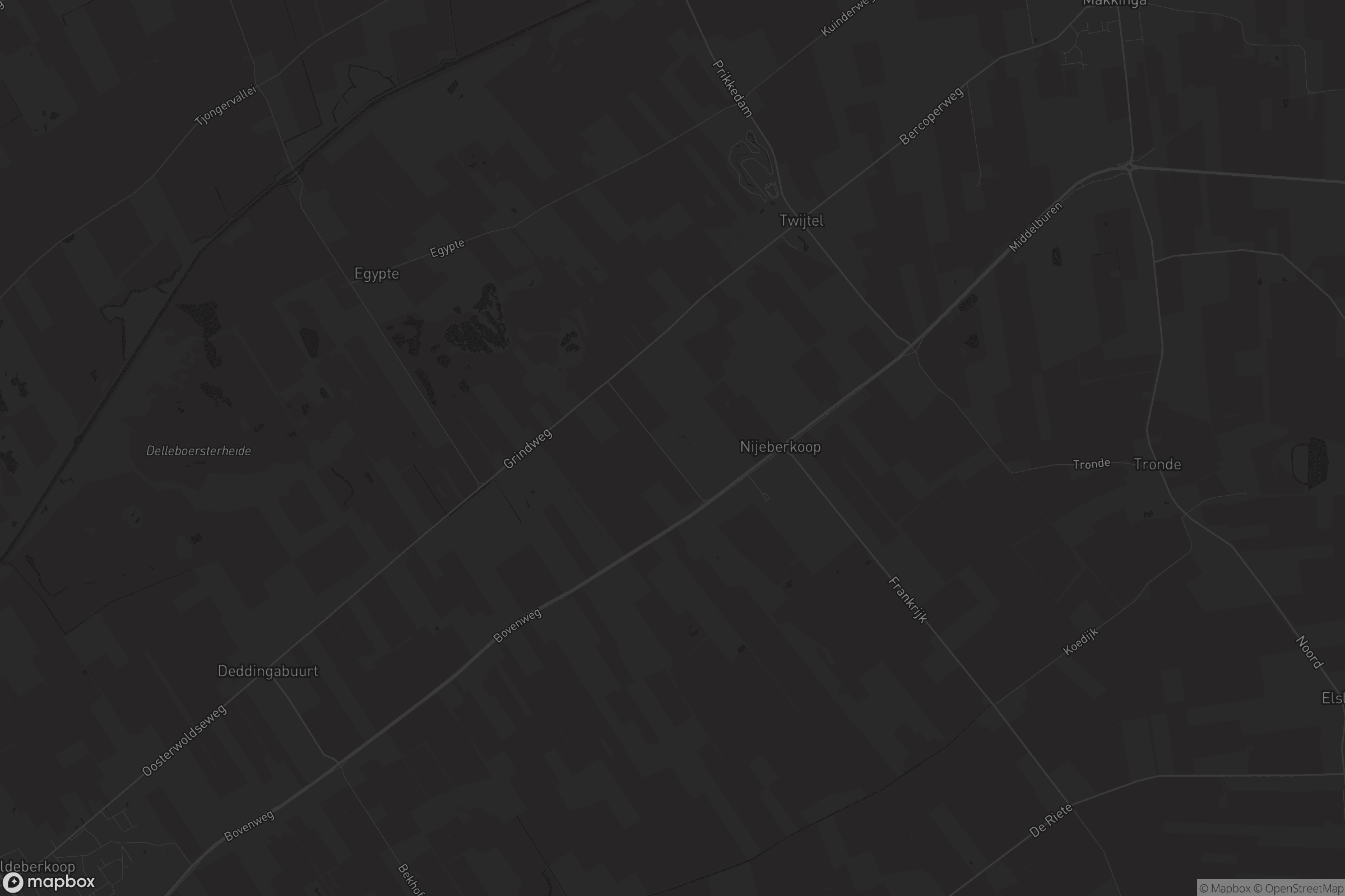 Kaart van Nijeberkoop