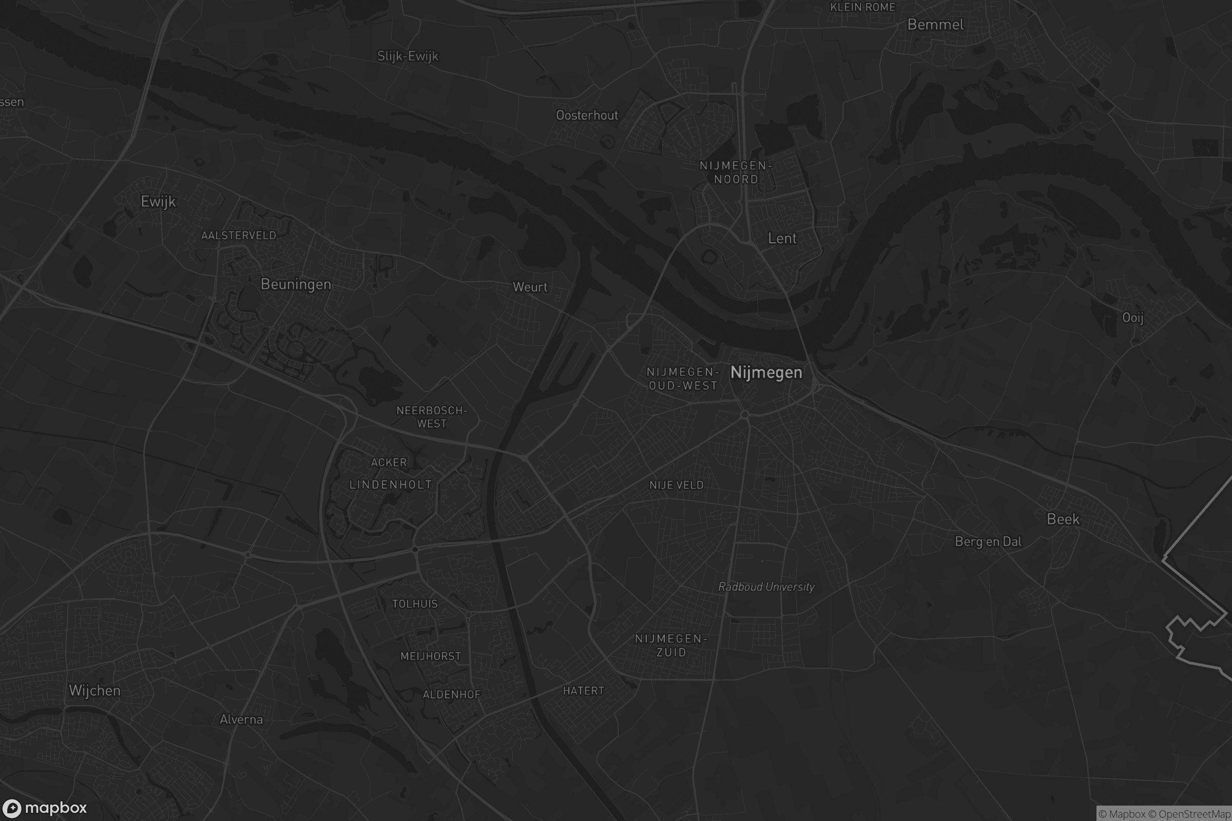 Kaart van Nijmegen