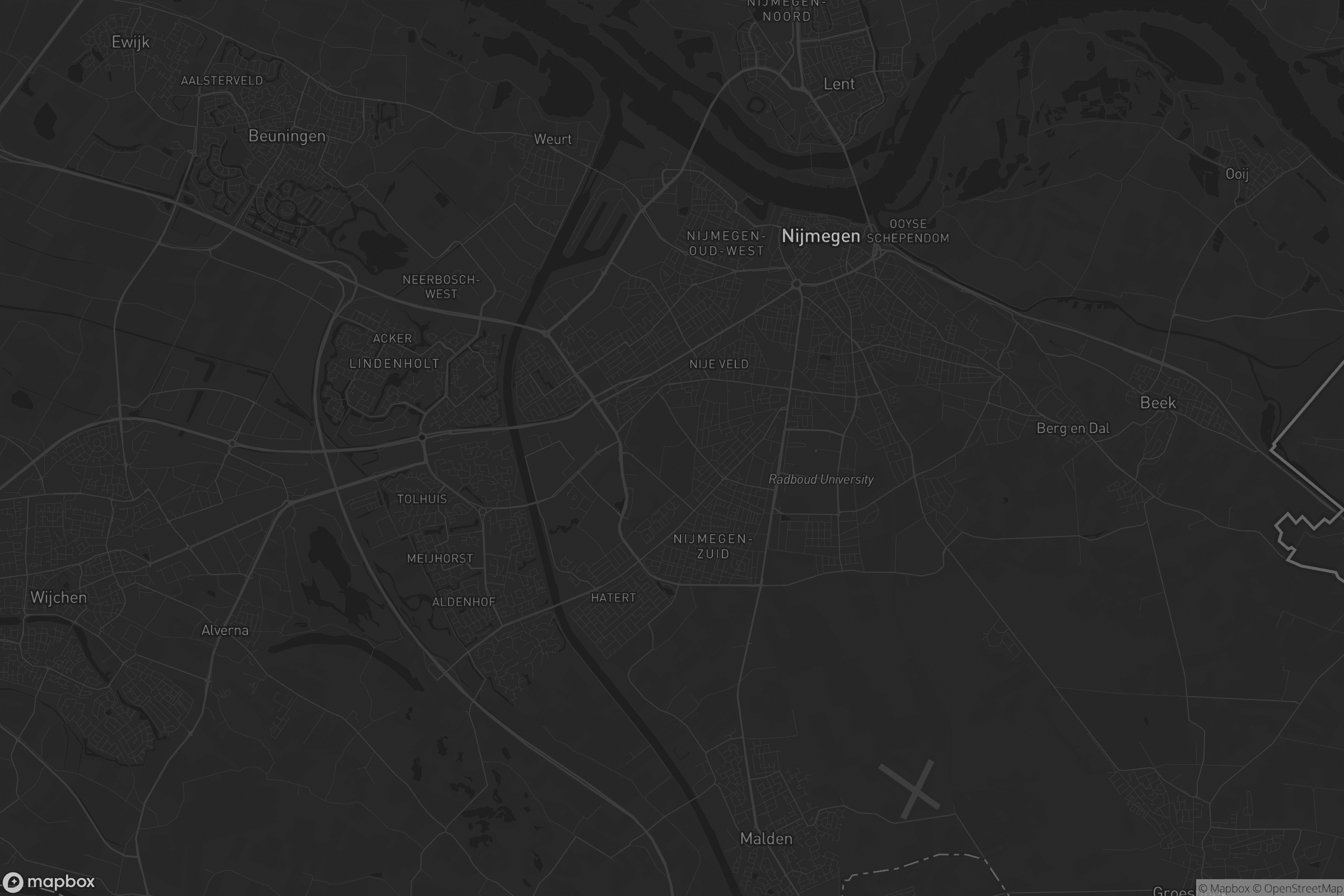 Kaart van Nijmegen-Midden