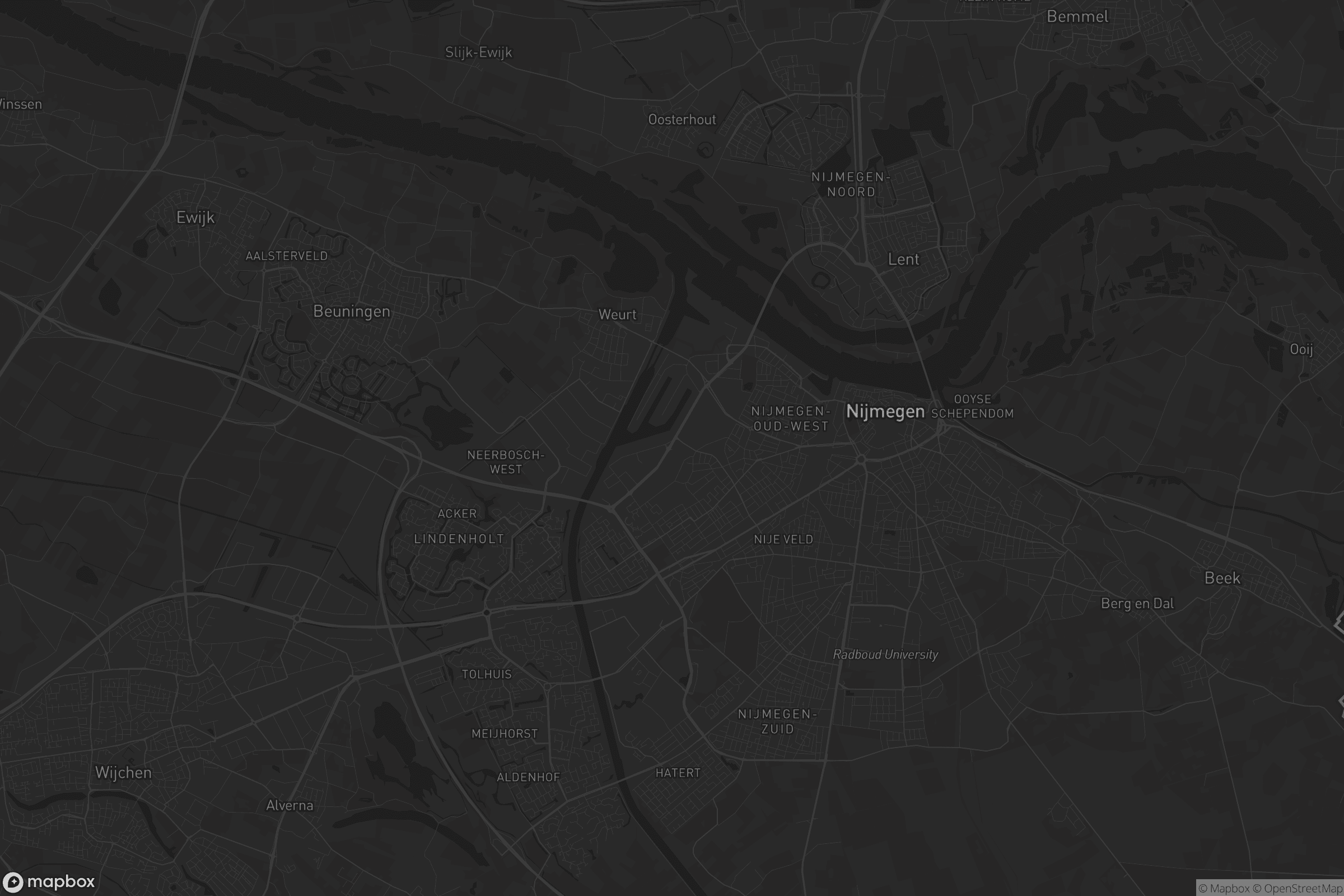 Kaart van Nijmegen-Nieuw-West