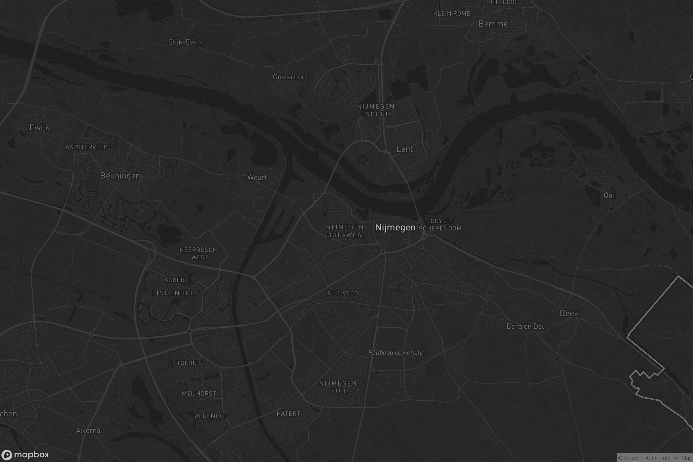 Kaart van Nijmegen-Oud-West