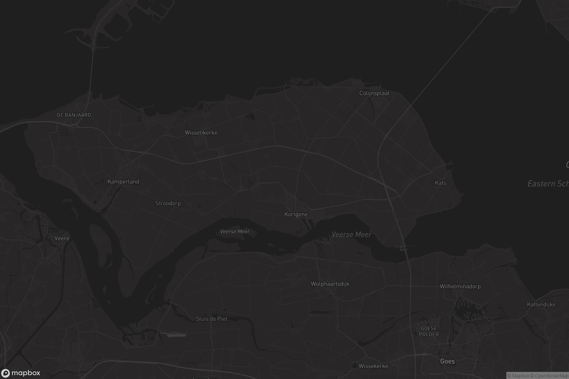 Kaart van Noord-Beveland