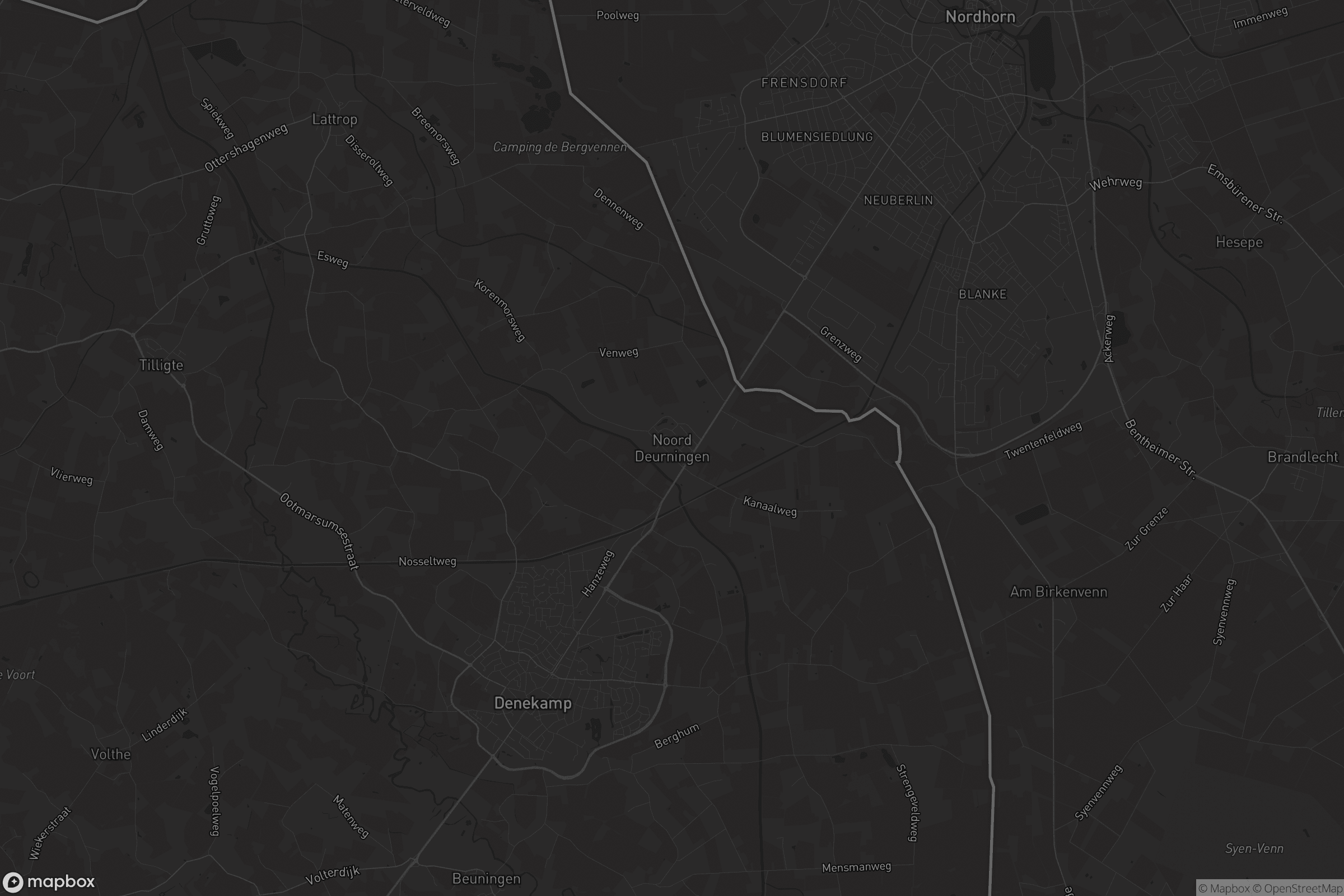 Kaart van Noord Deurningen