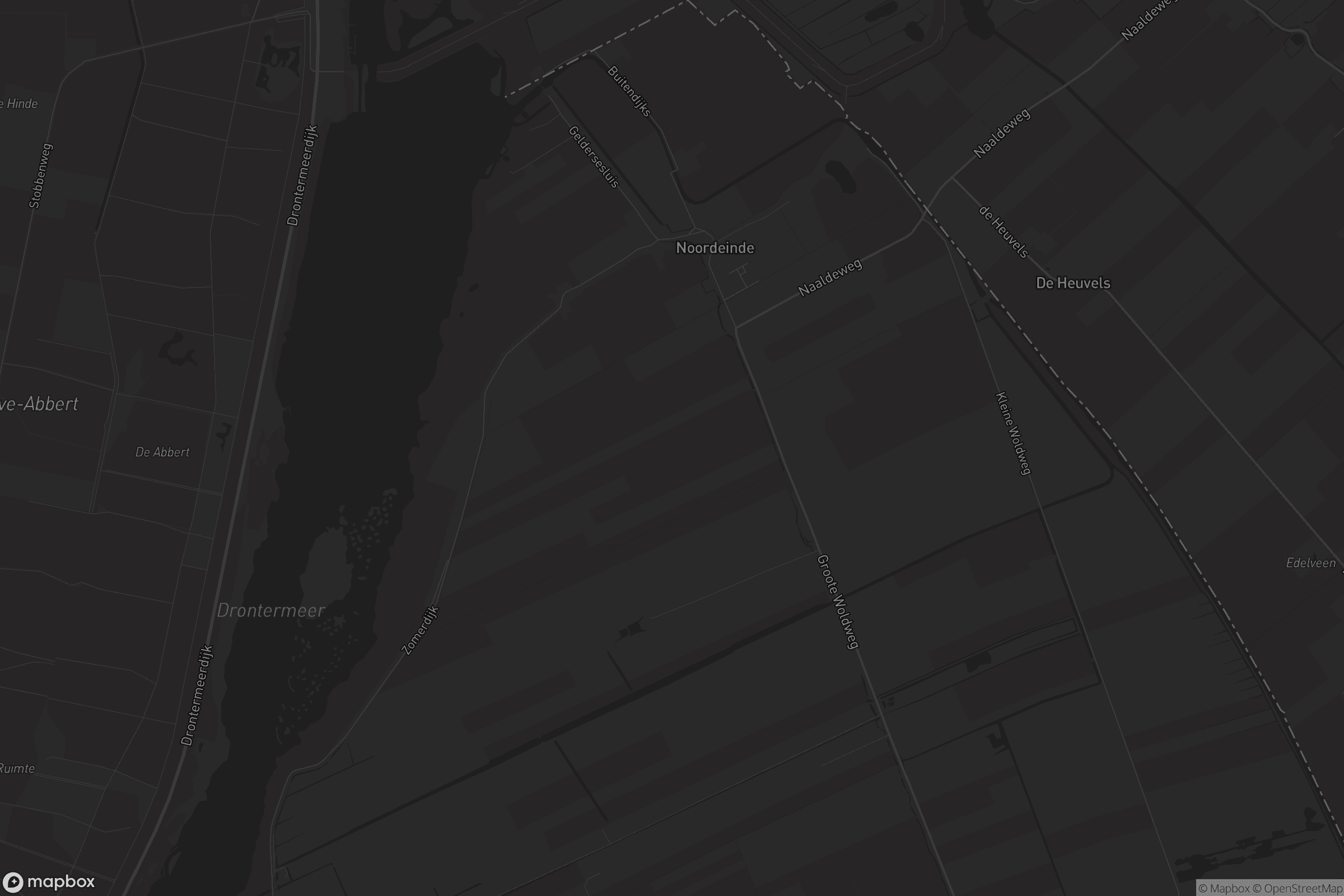 Kaart van Noordeinde Gld