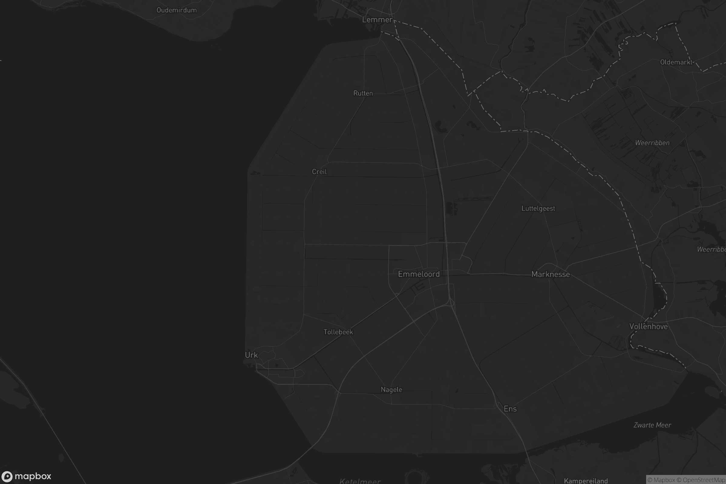 Kaart van Noordoostpolder