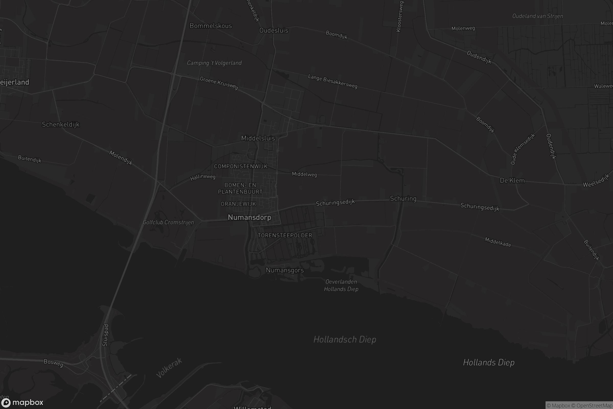 Kaart van Numansdorp