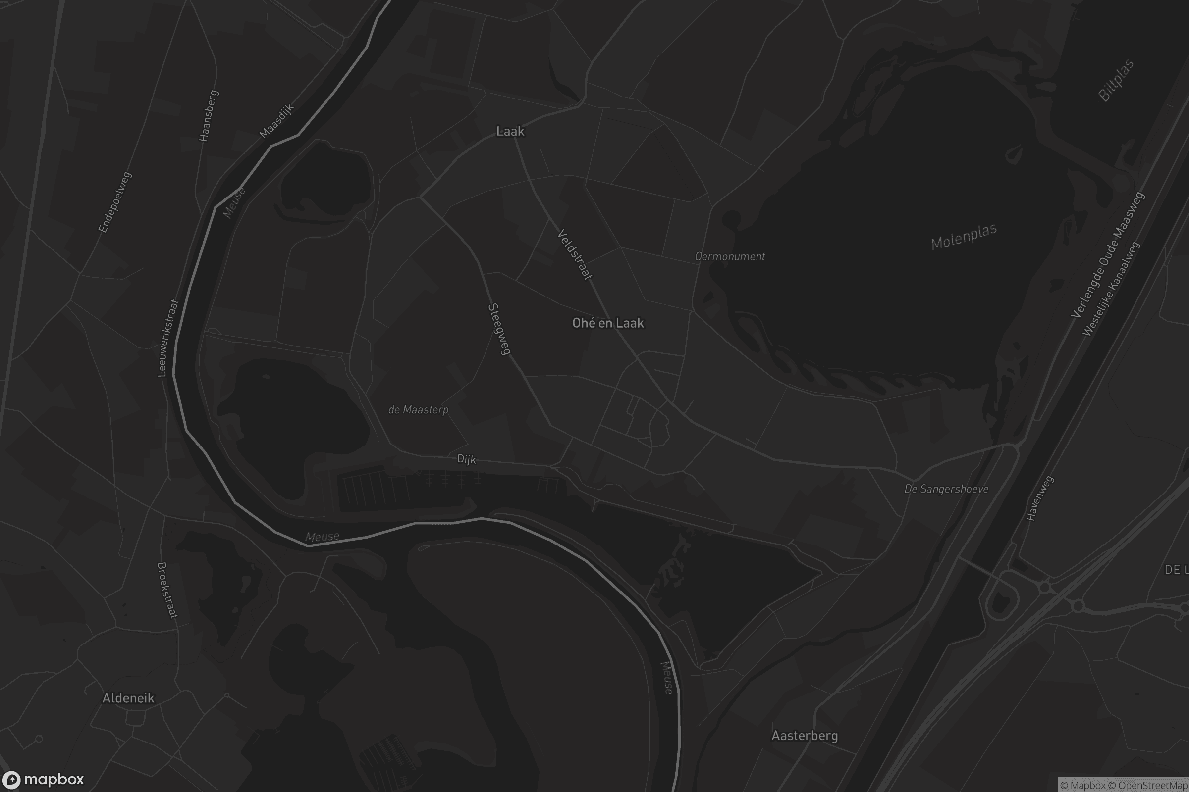 Kaart van Ohé en Laak