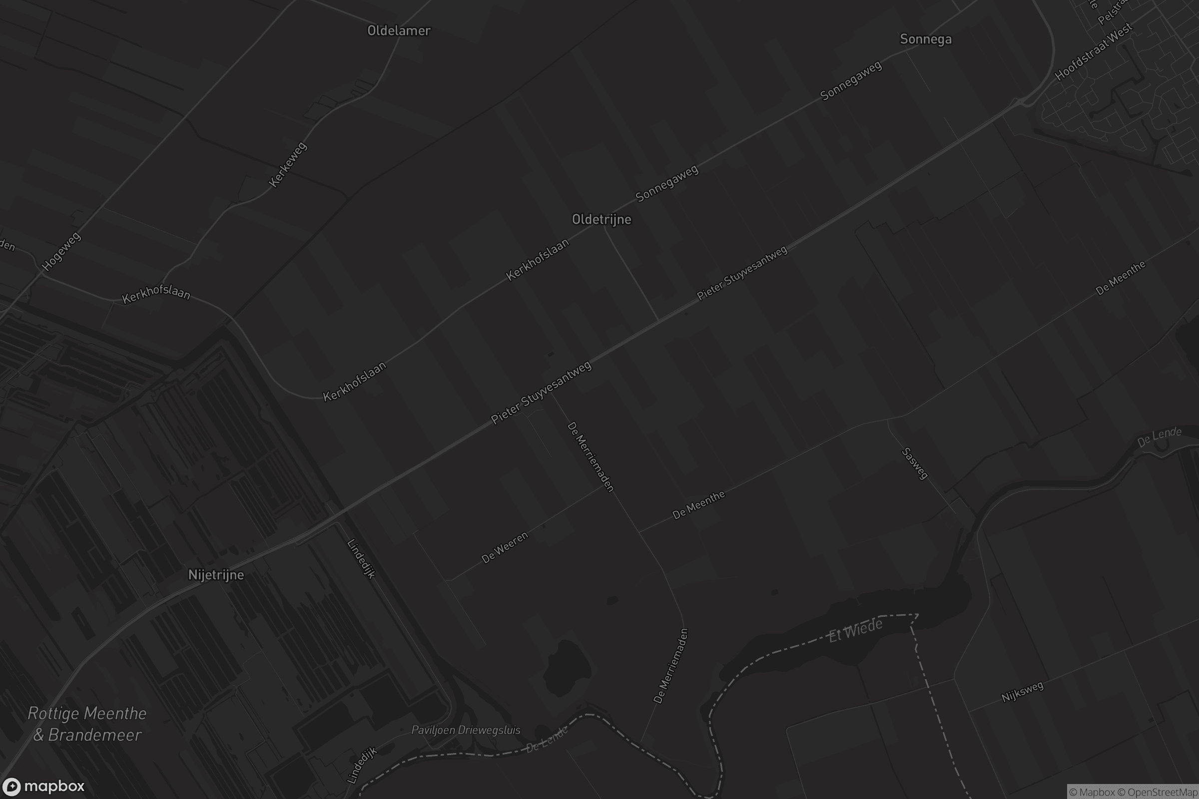 Kaart van Oldetrijne