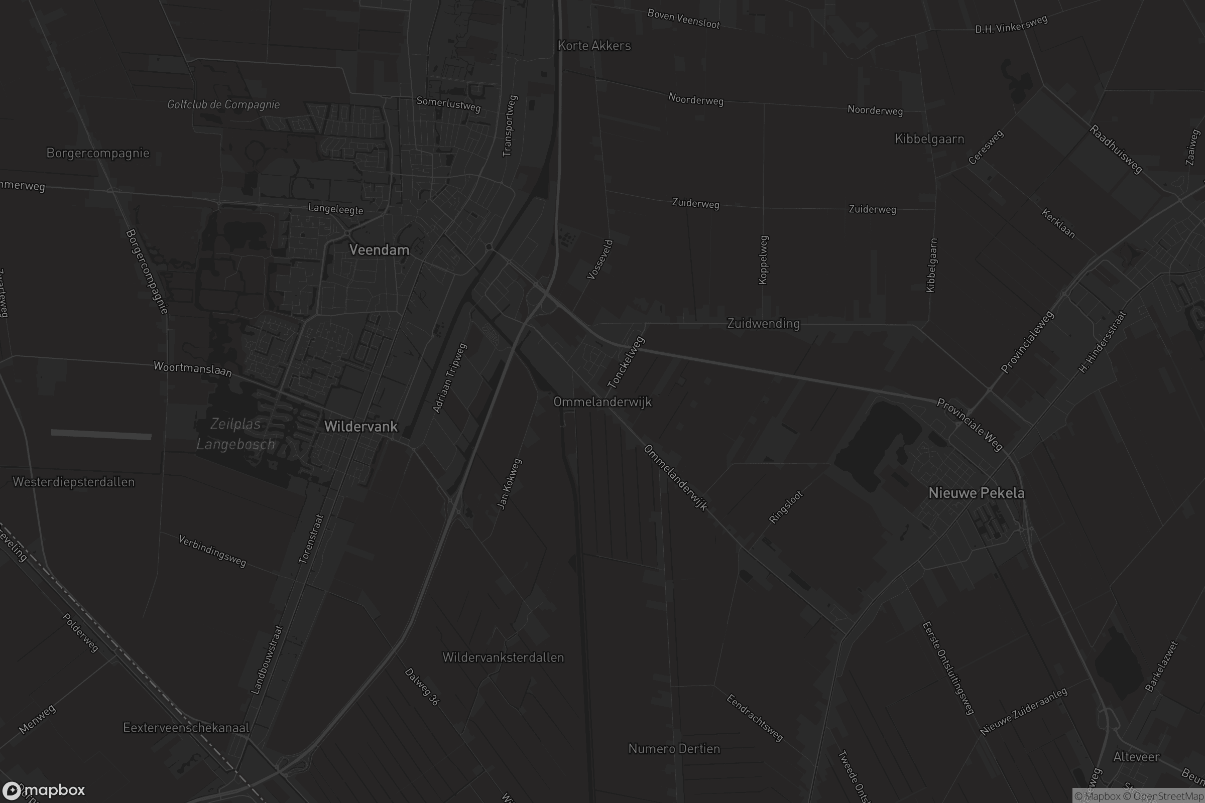 Kaart van Ommelanderwijk