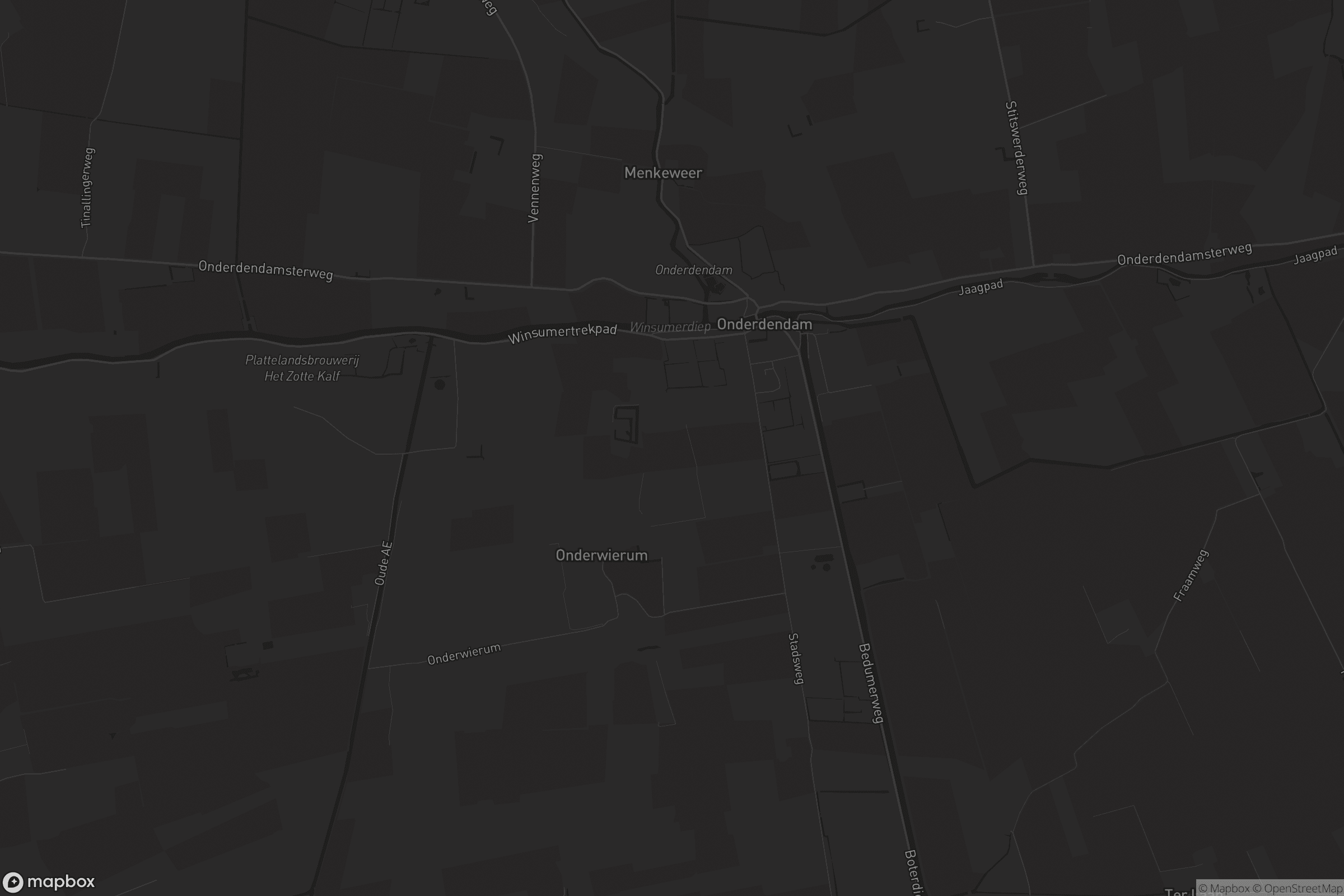 Kaart van Onderdendam