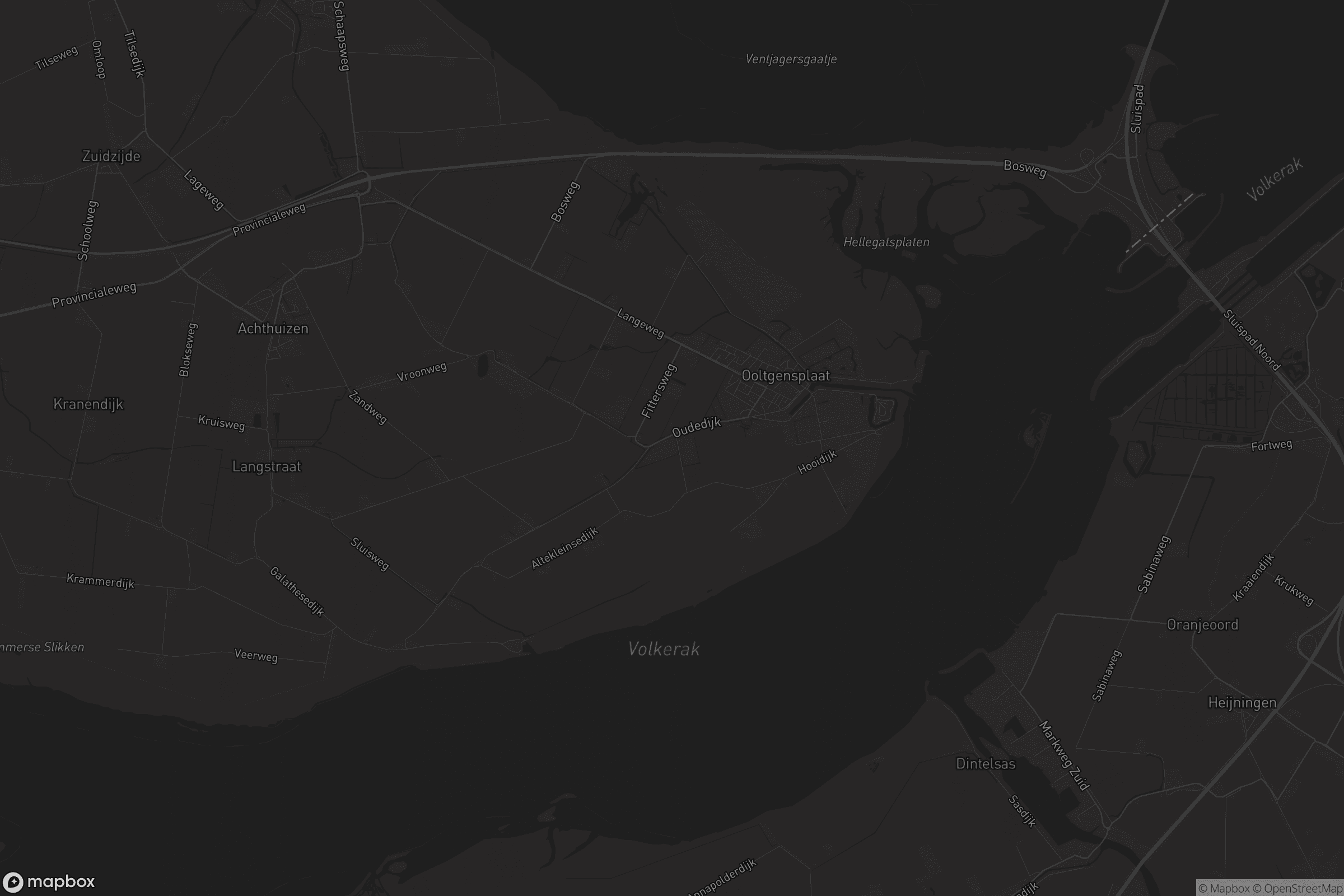 Kaart van Ooltgensplaat