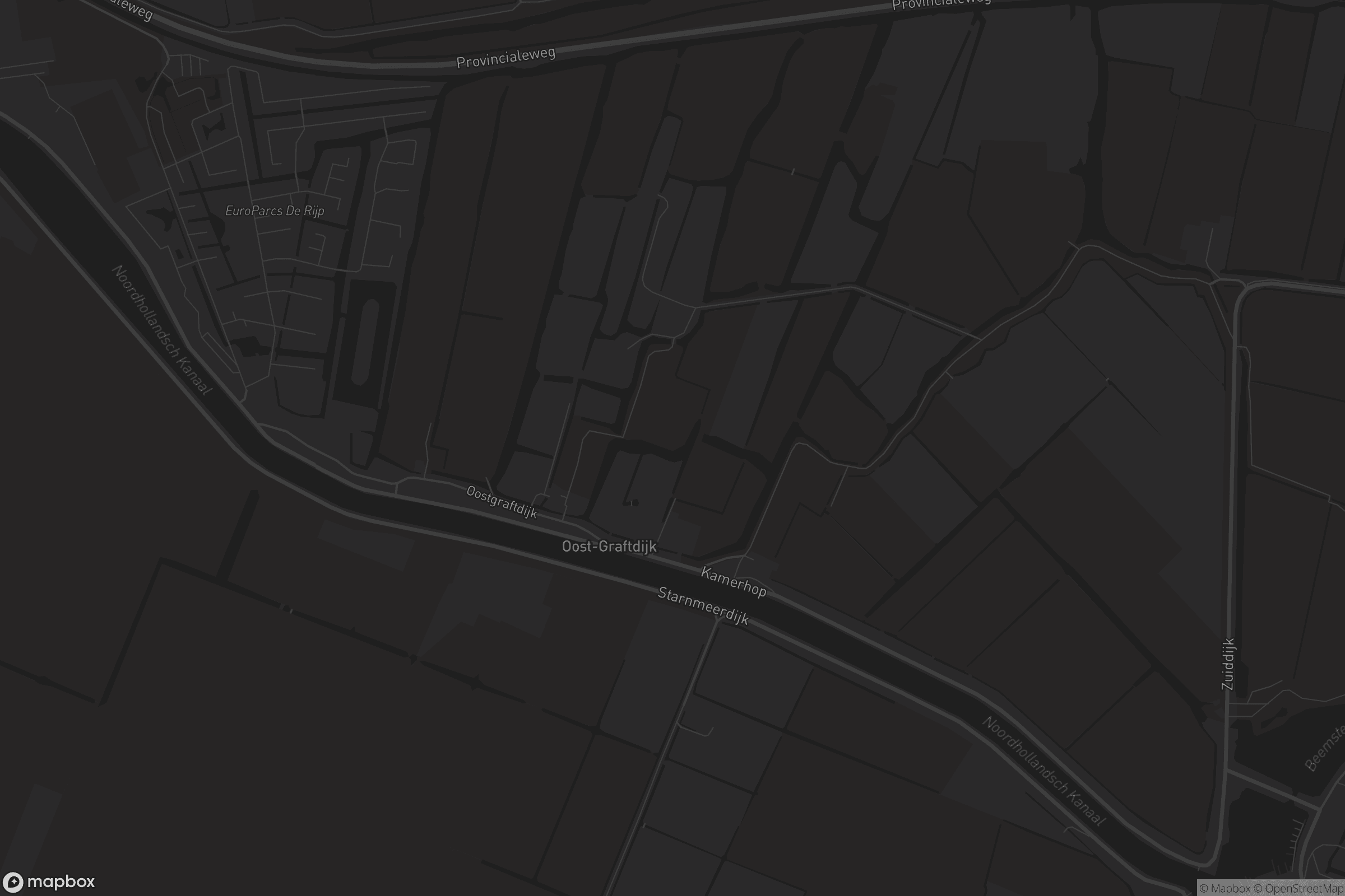 Kaart van Oost-Graftdijk