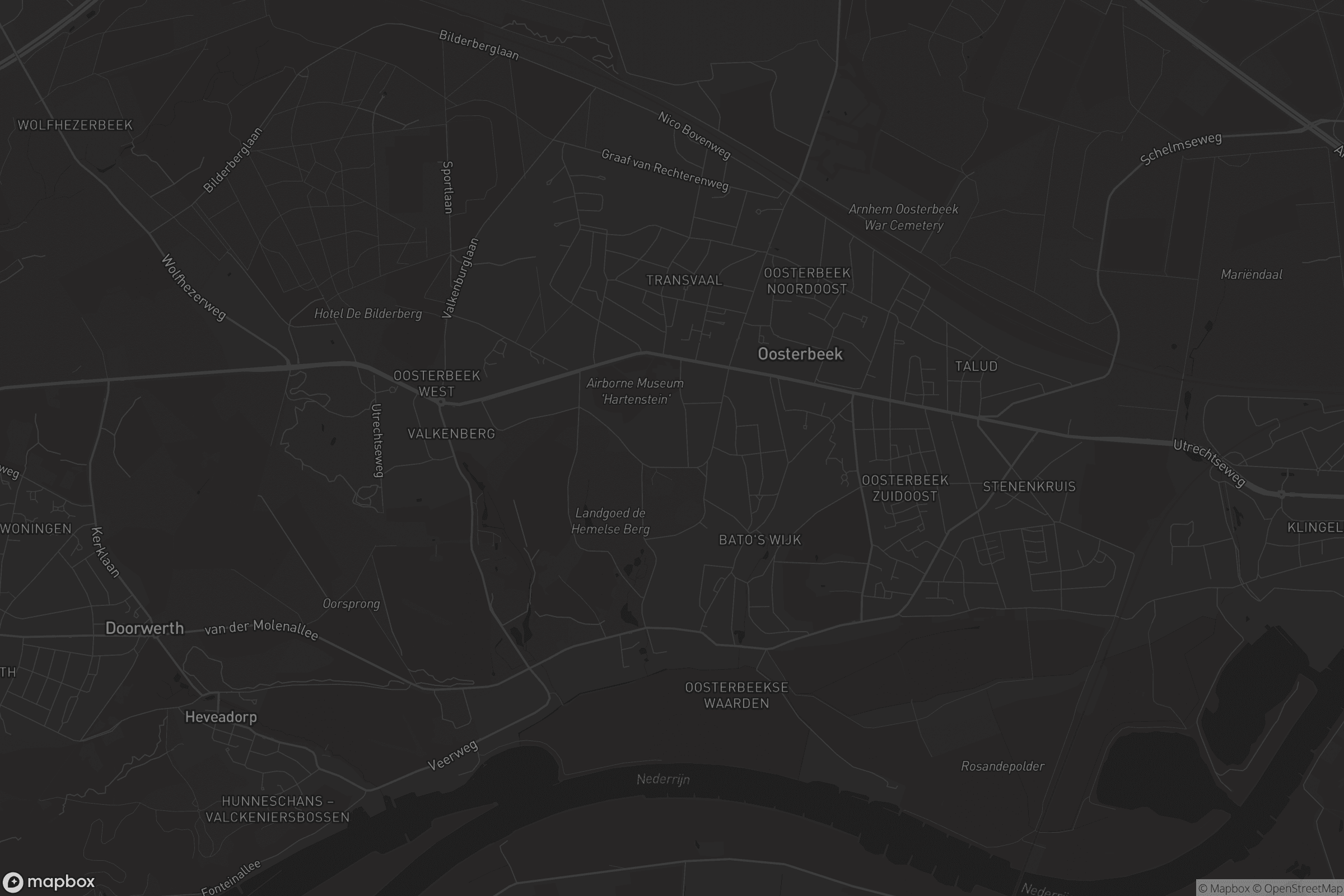 Kaart van Oosterbeek