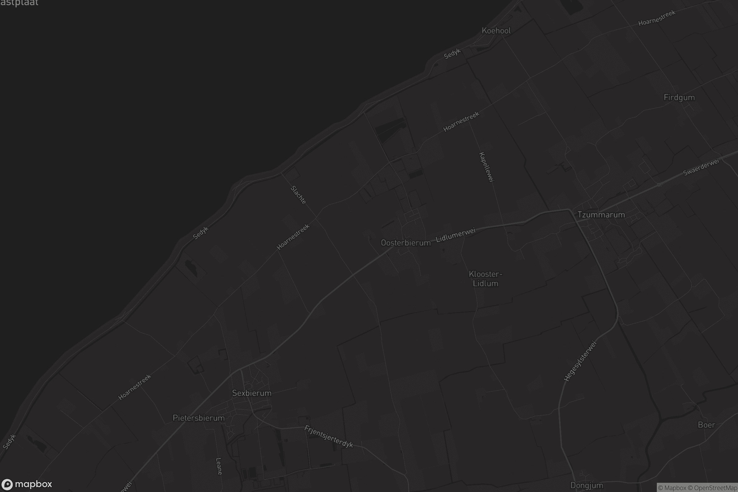 Kaart van Oosterbierum