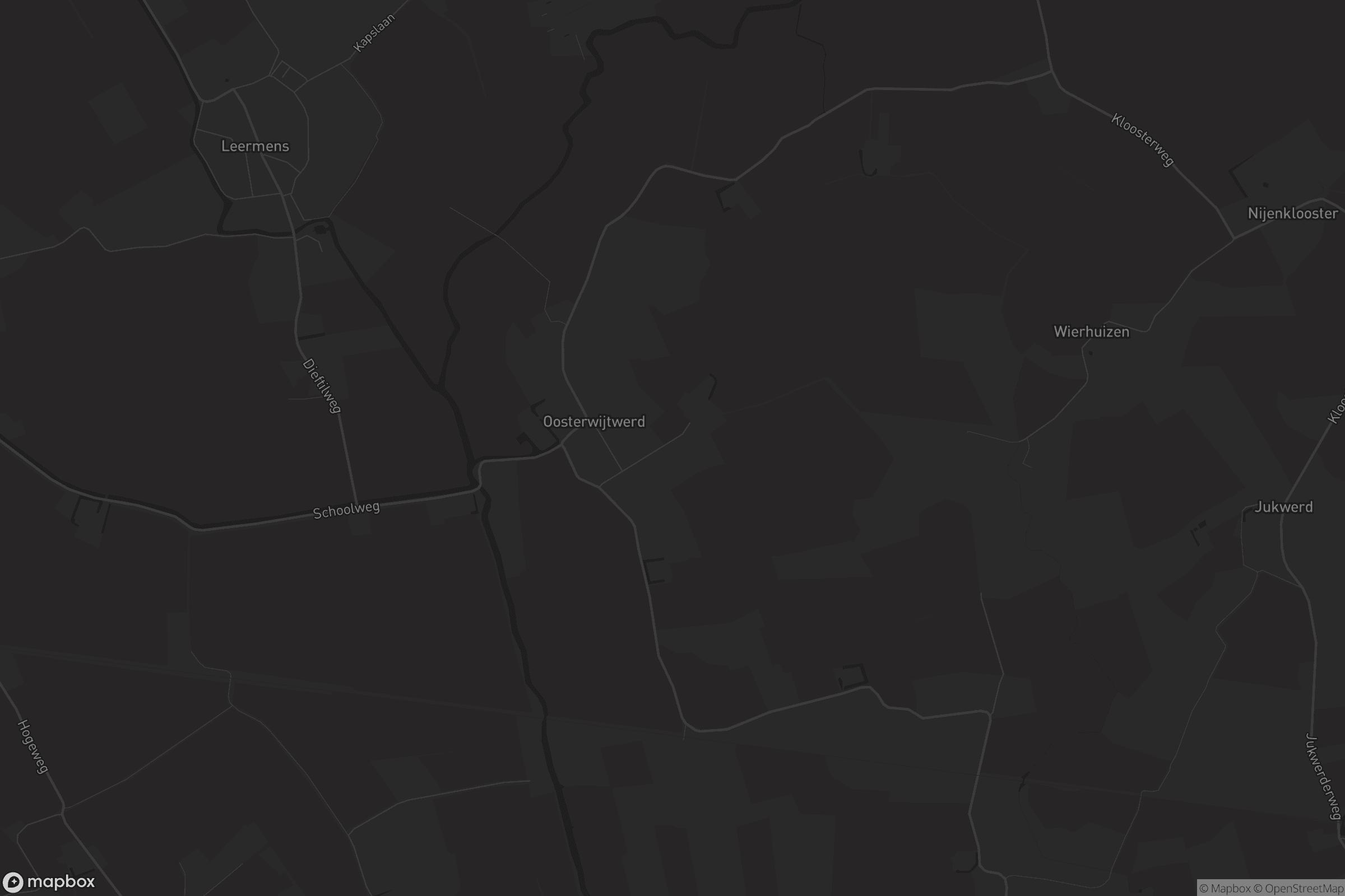 Kaart van Oosterwijtwerd