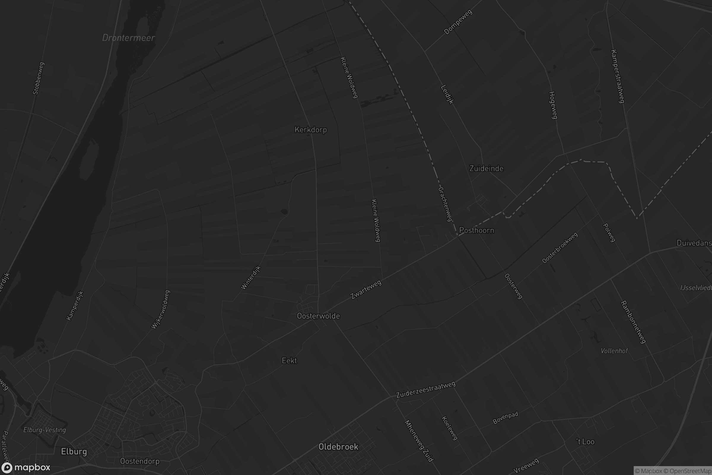 Kaart van Oosterwolde Gld