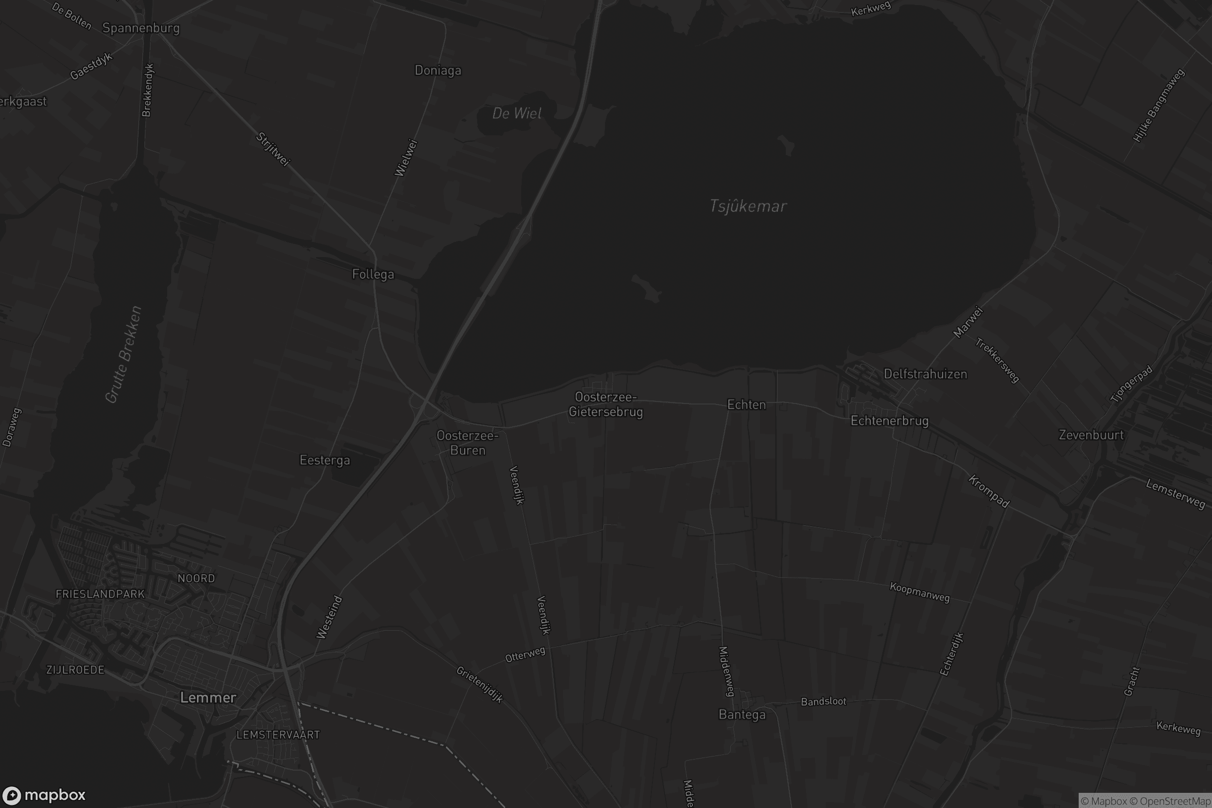 Kaart van Oosterzee-Gietersebrug