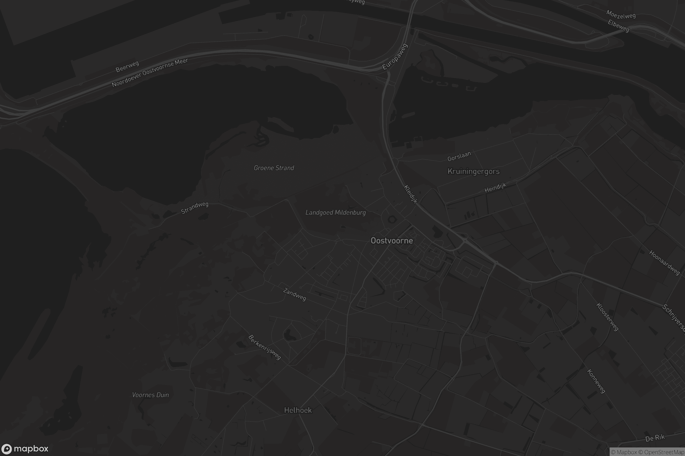 Kaart van Oostvoorne