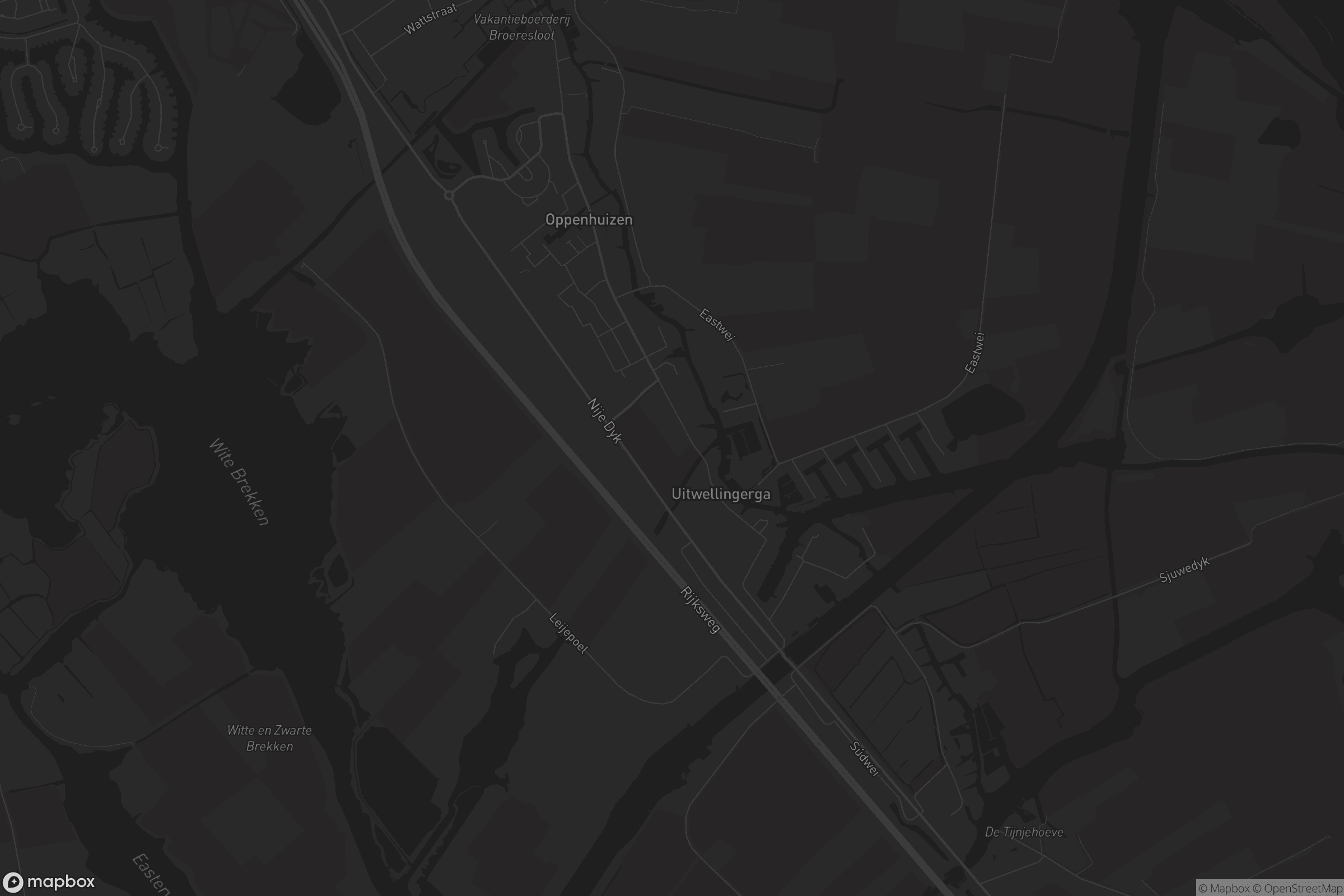 Kaart van Oppenhuizen