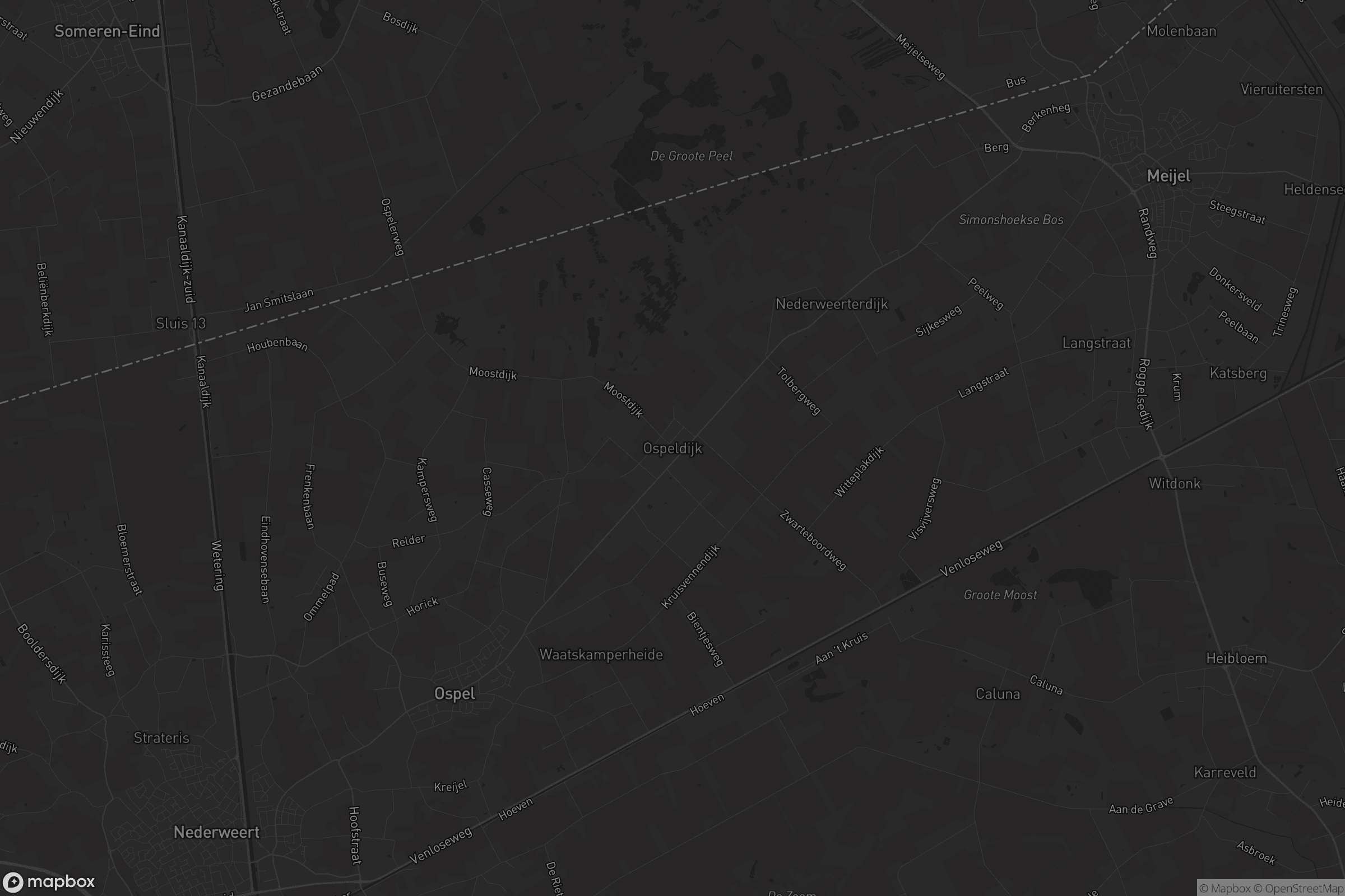 Kaart van Ospeldijk