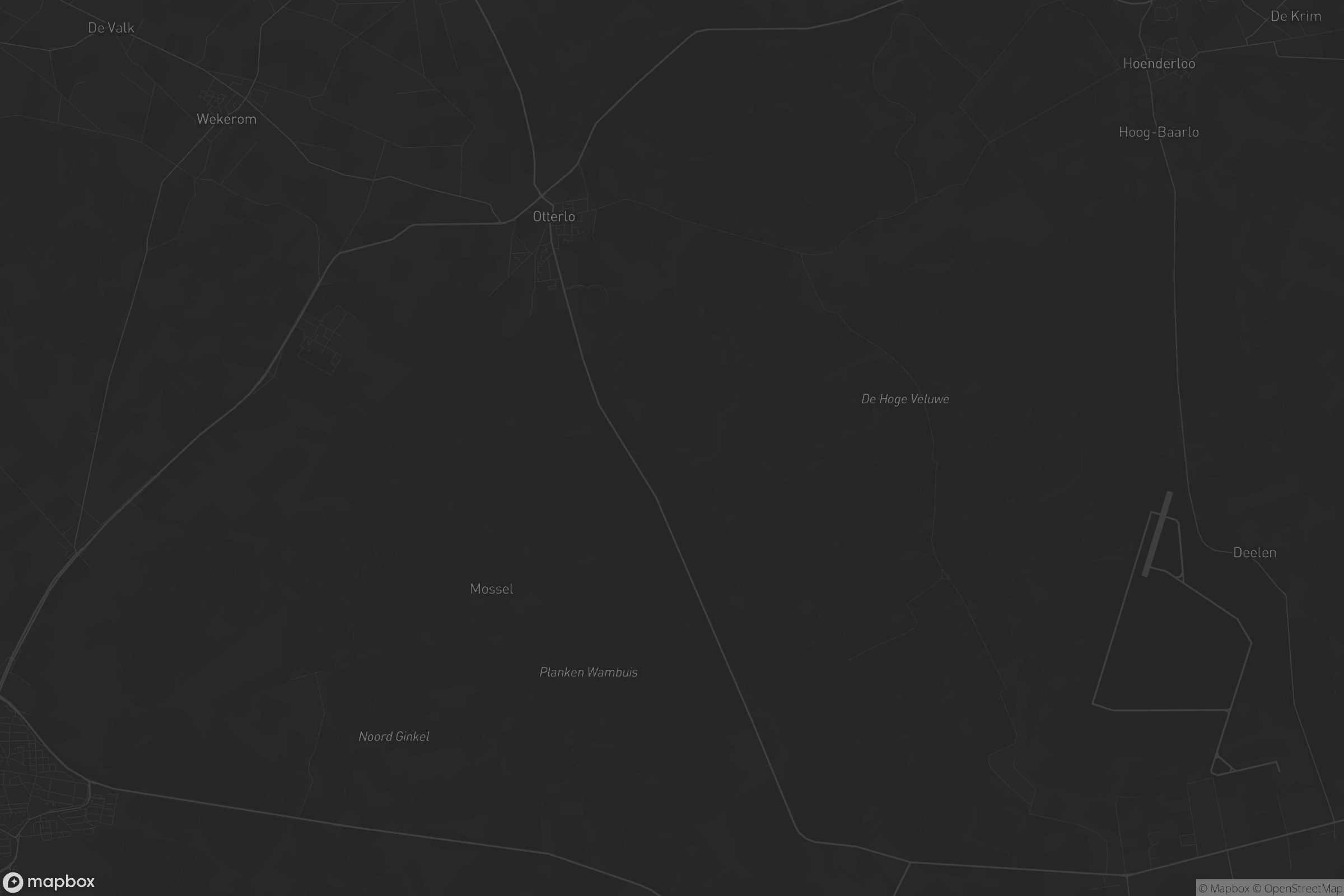 Kaart van Otterlo