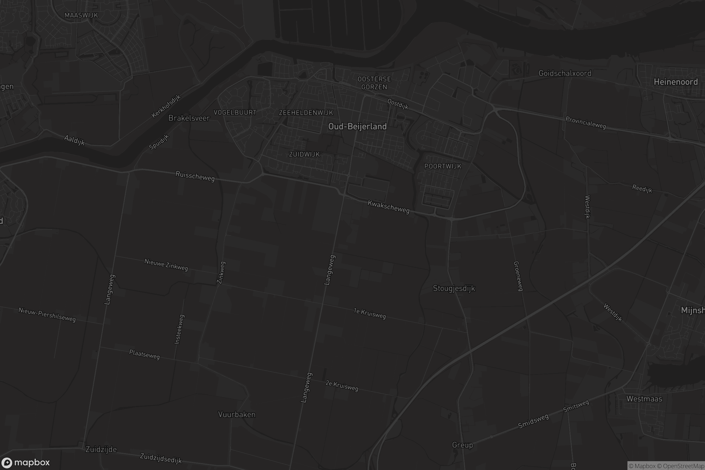 Kaart van Oud-Beijerland