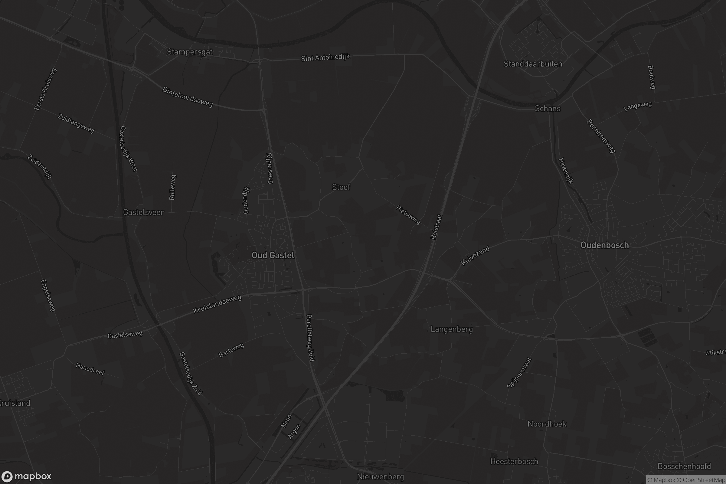 Kaart van Oud Gastel