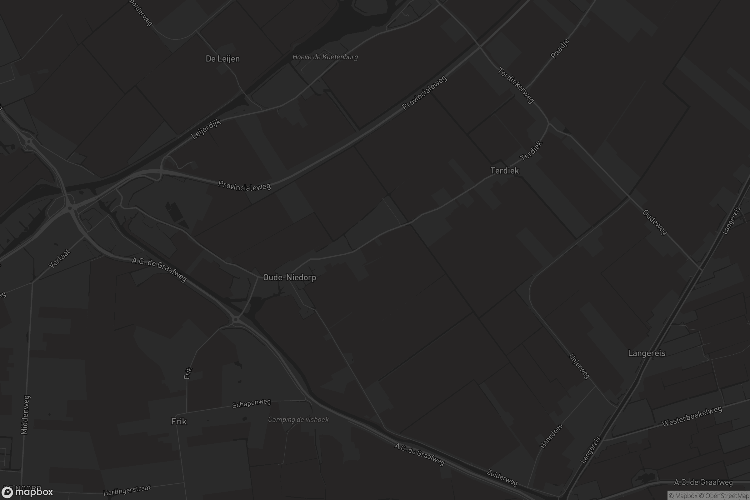 Kaart van Oude Niedorp