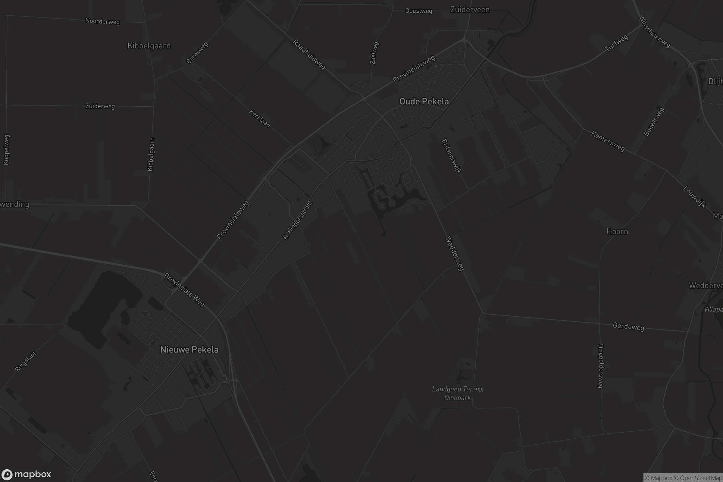 Kaart van Oude Pekela