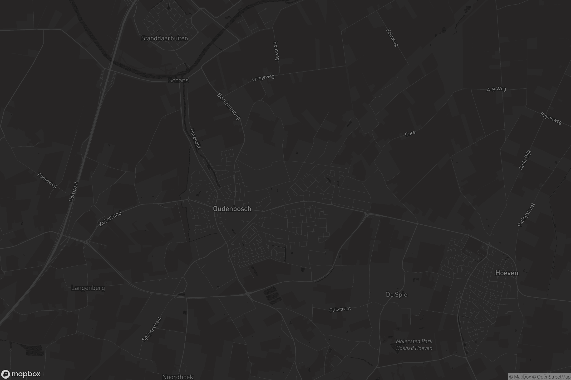 Kaart van Oudenbosch