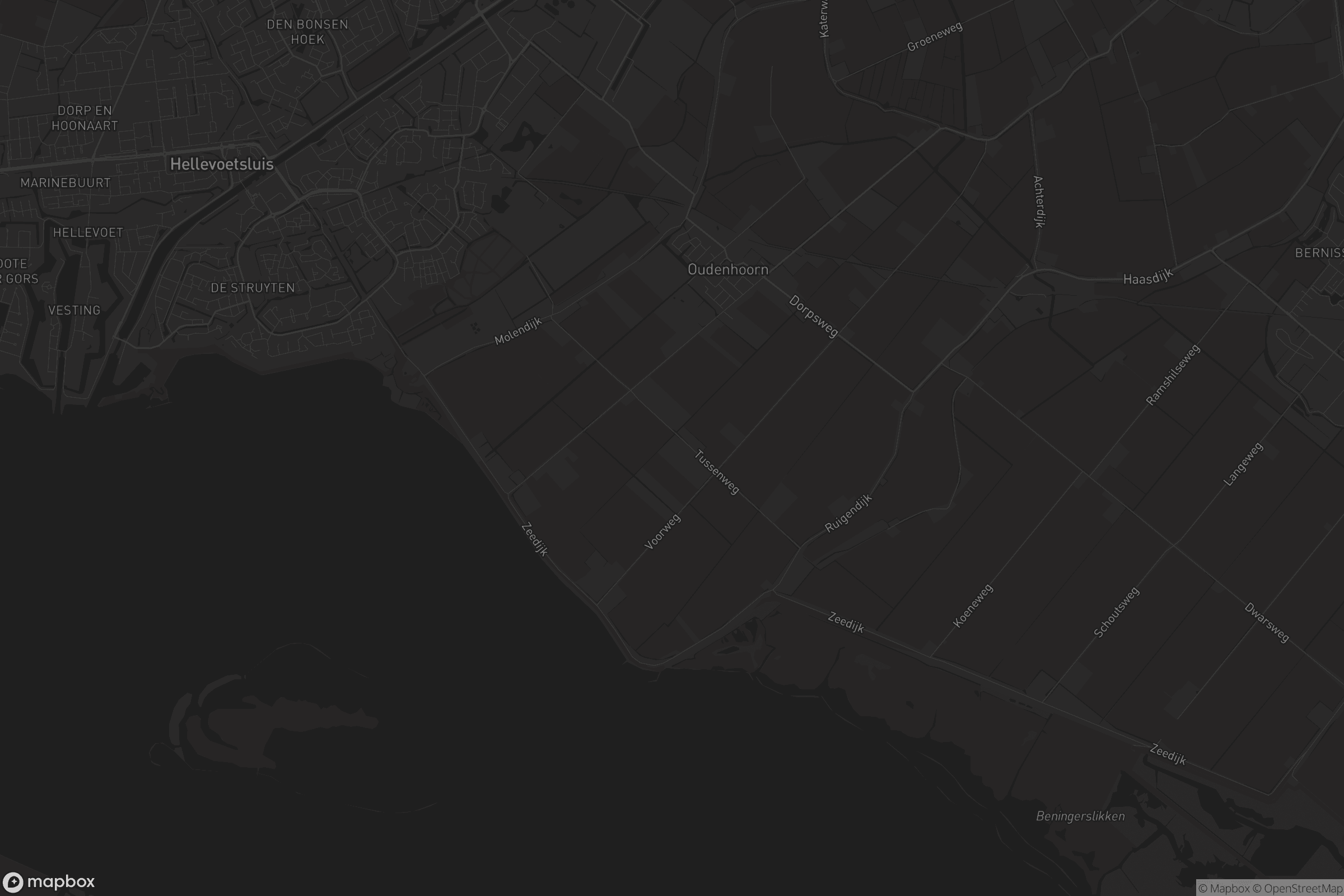 Kaart van Oudenhoorn