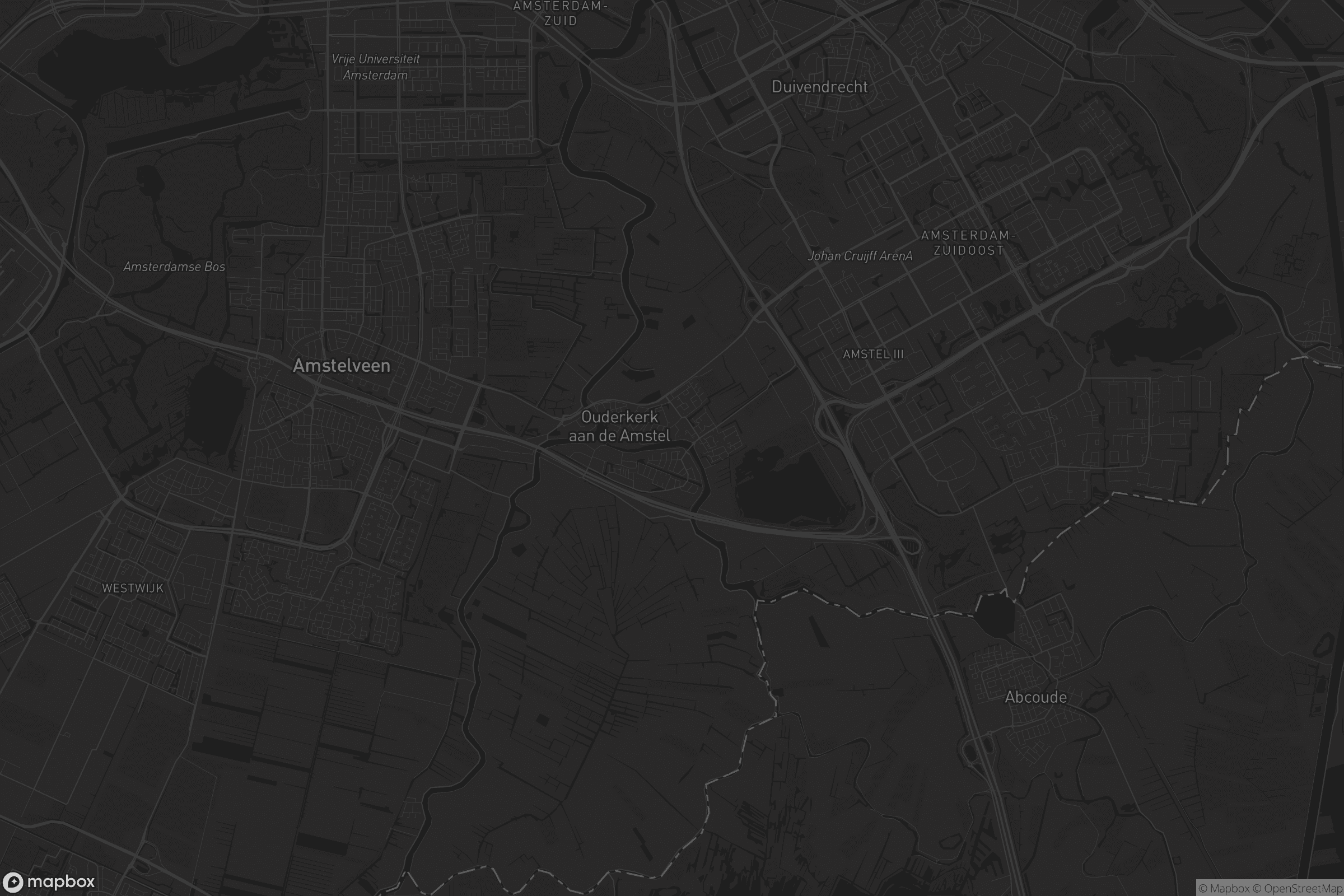 Kaart van Ouder-Amstel