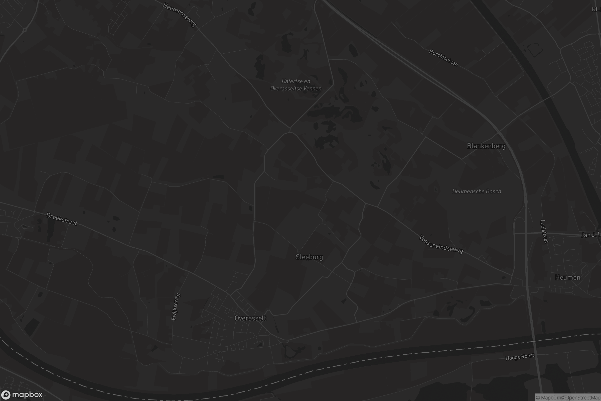 Kaart van Overasselt