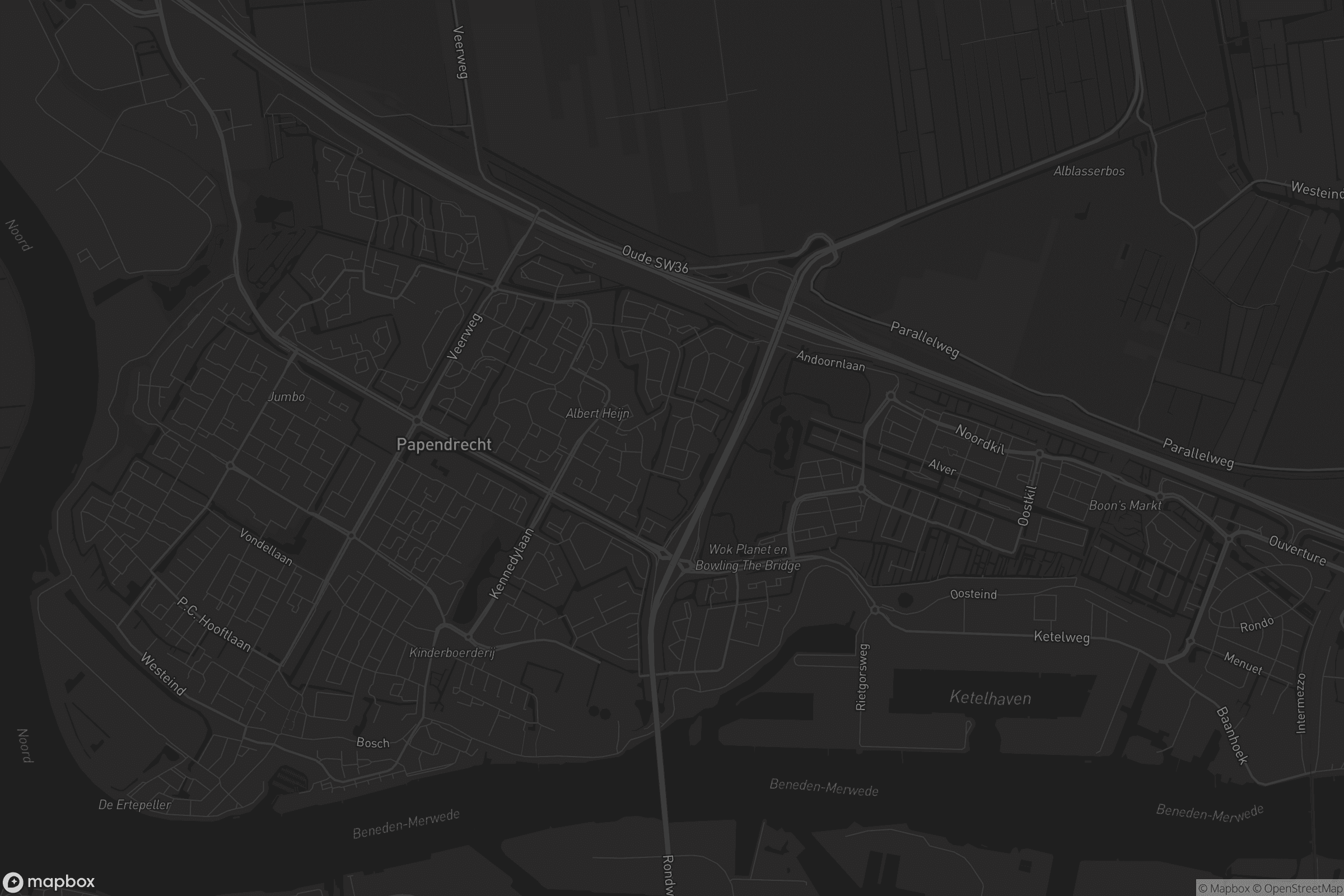 Kaart van Papendrecht