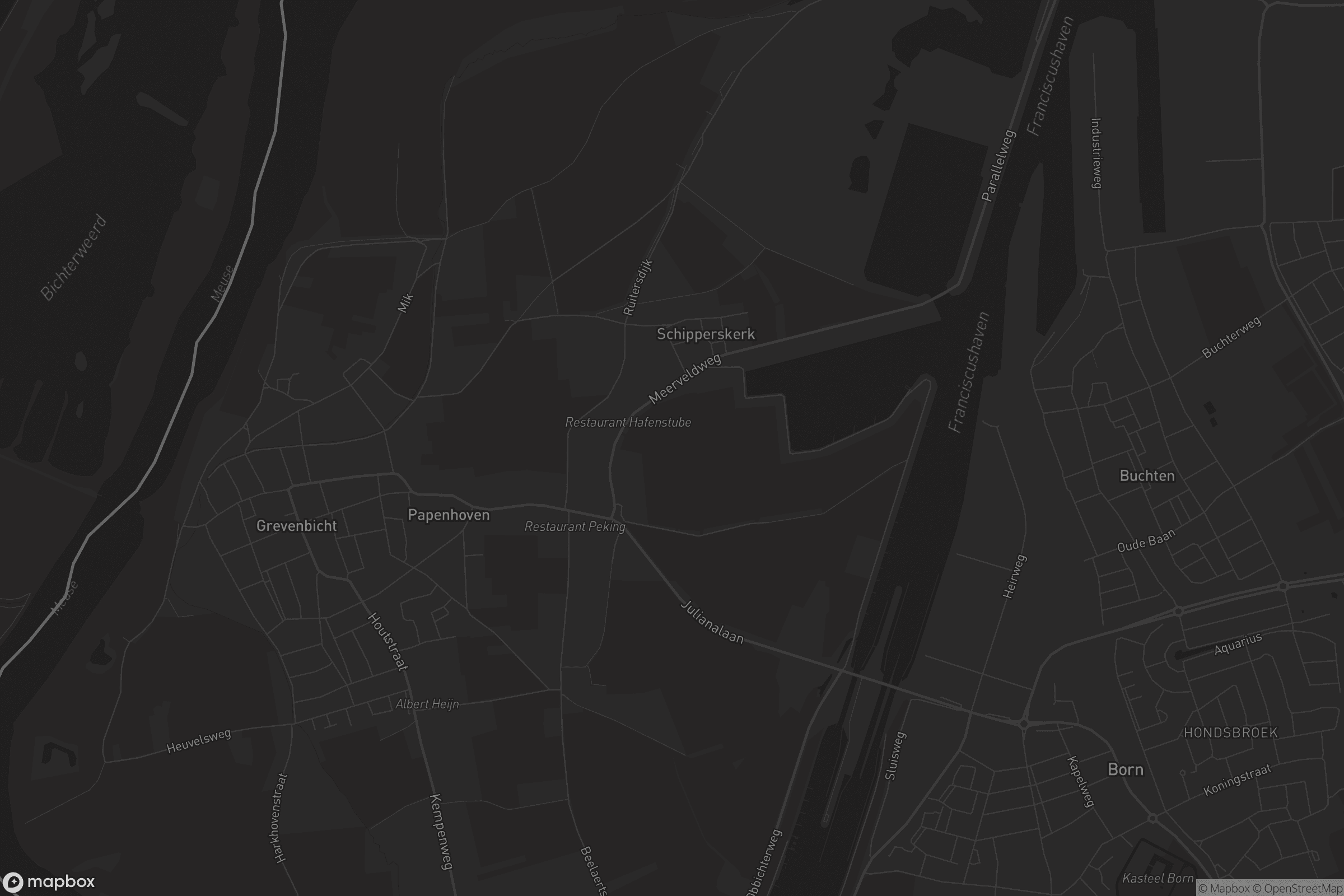 Kaart van Papenhoven